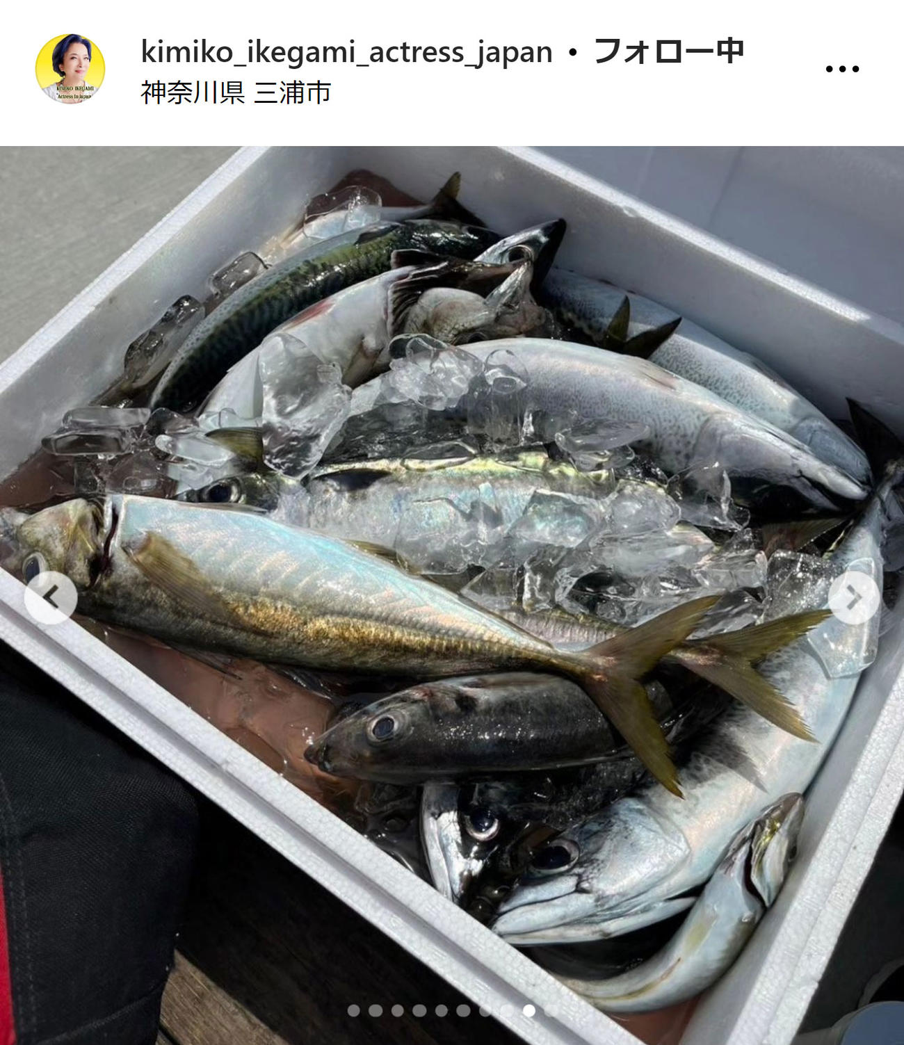池上季実子のインスタグラムから