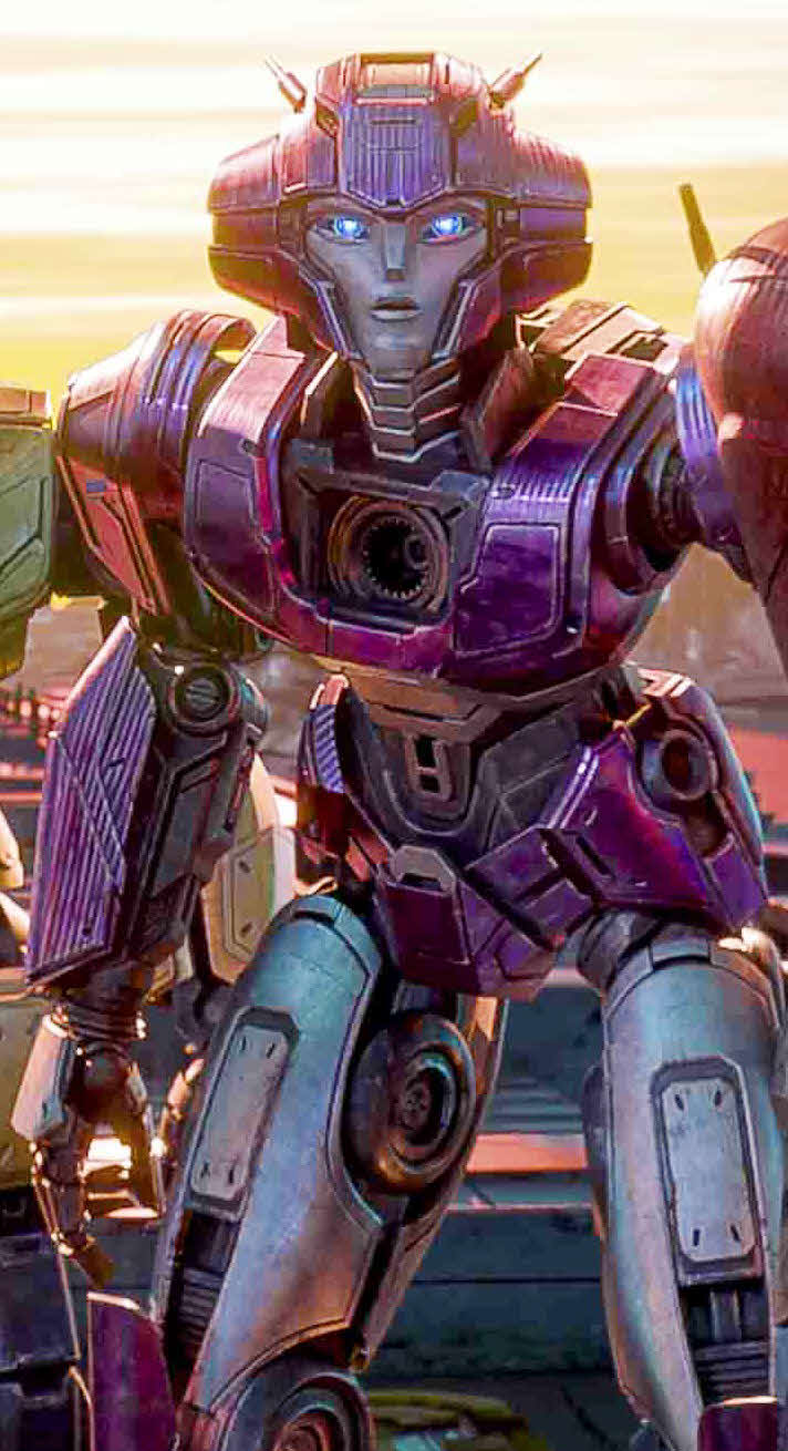 「トランスフォーマー／ONE」で、吉岡里帆が演じたエリータ－1〓2024 PARAMOUNT ANIMATION. A DIVISION OF PARAMOUNT PICTURES HASBRO. TRANSFORMERS AND ALL
RELATED CHARACTERS ARE TRADEMARKS OF HASBRO.〓2024 HASBRO