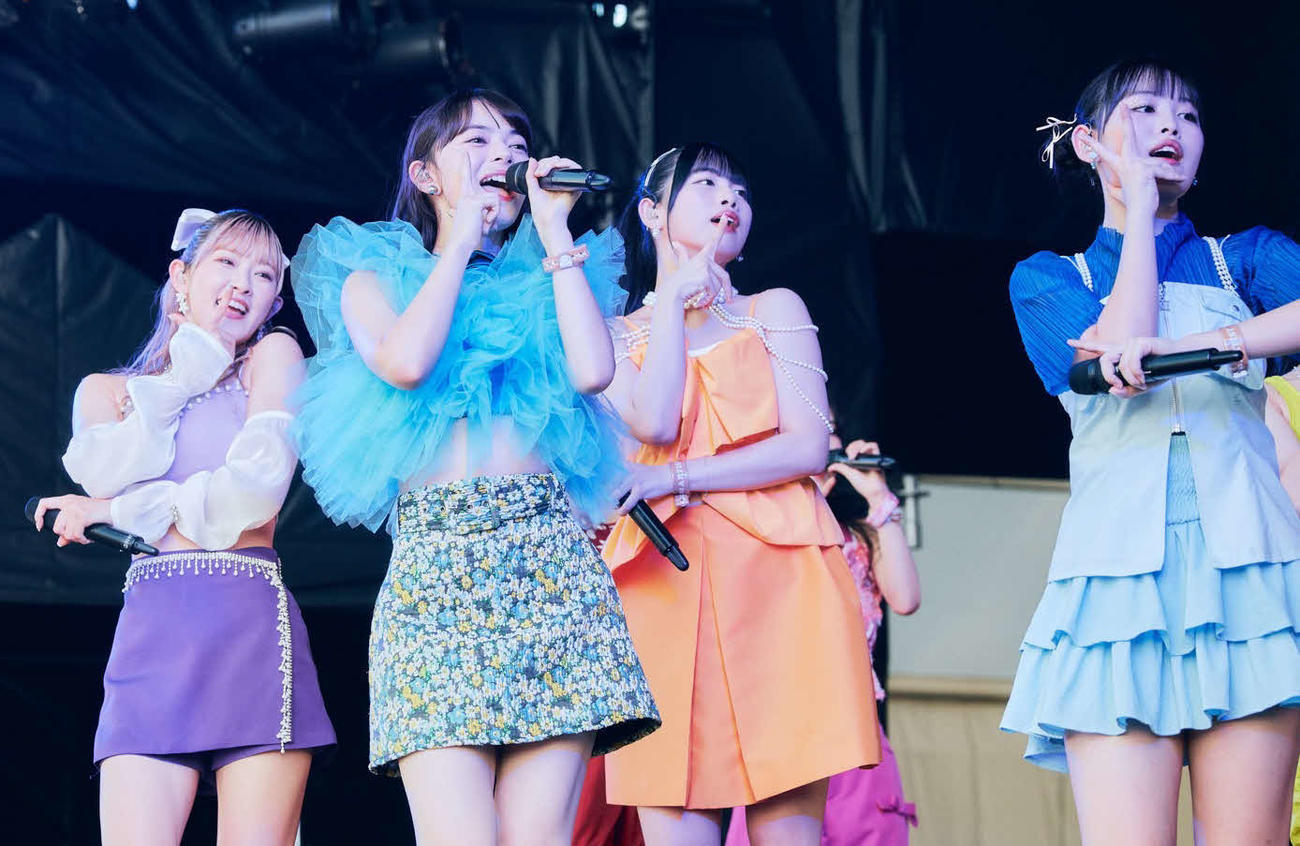 「ROCK IN JAPAN FESTIVAL 2024」に出演したアンジュルム（（C）ROCK IN JAPAN FESTIVAL2024）