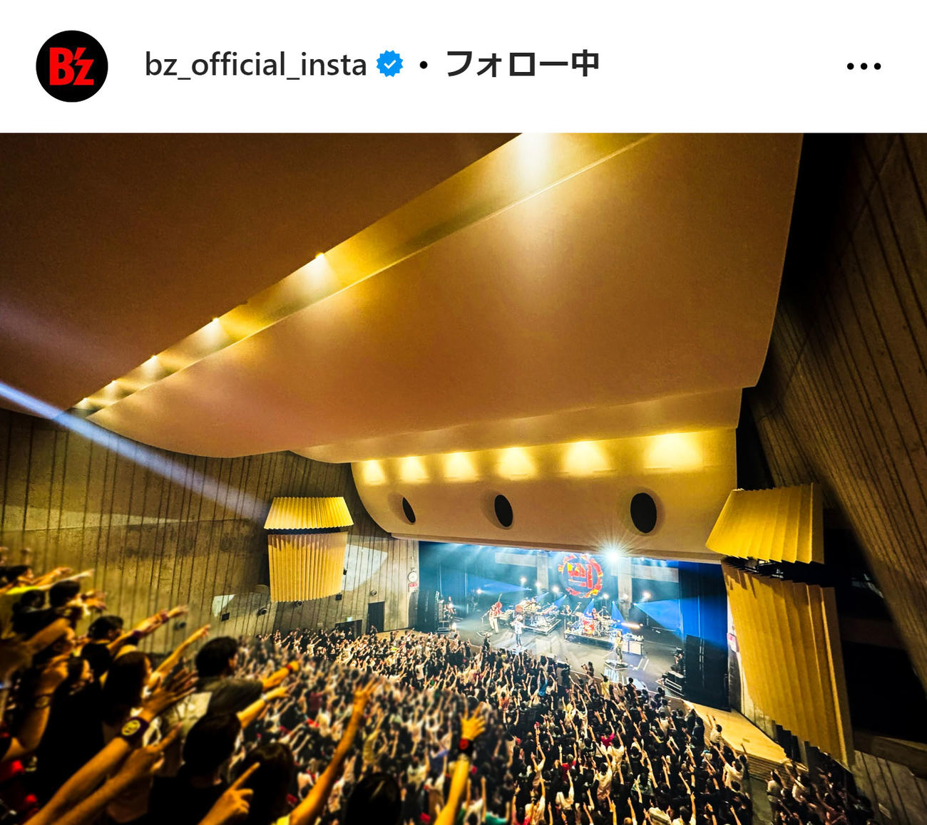 B'zの公式インスタグラムから