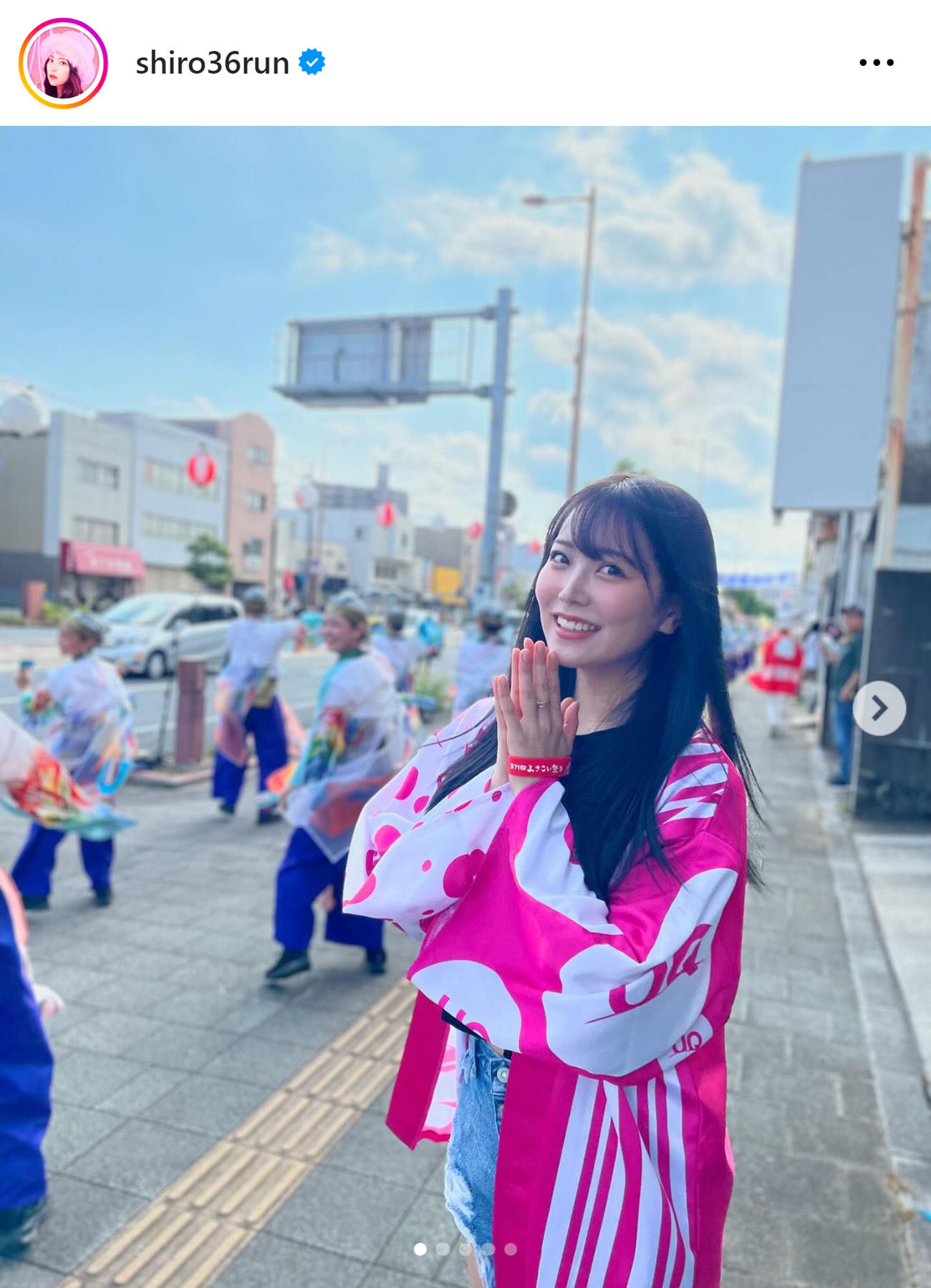 白間美瑠のインスタグラムから