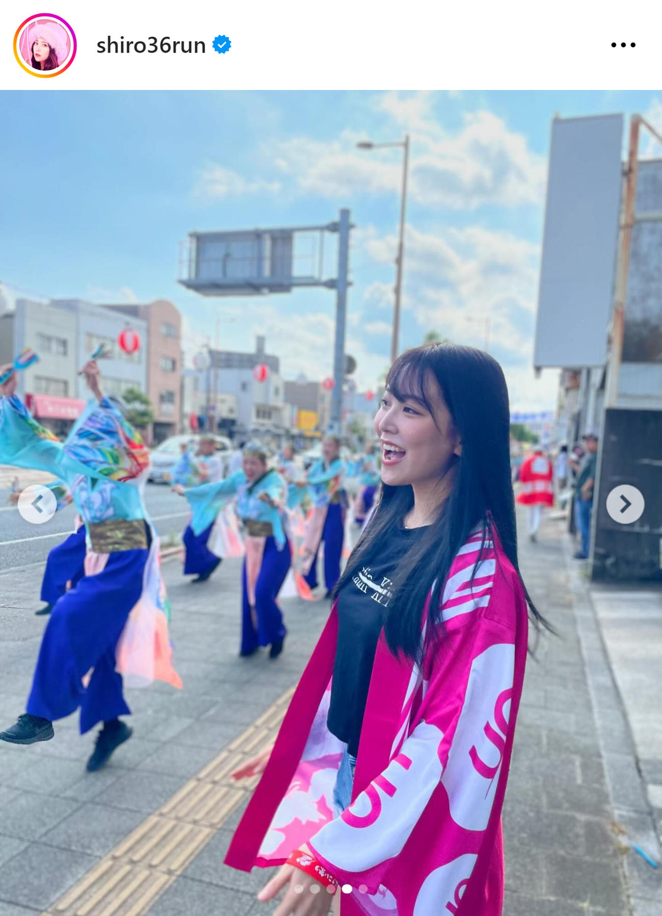 白間美瑠のインスタグラムから