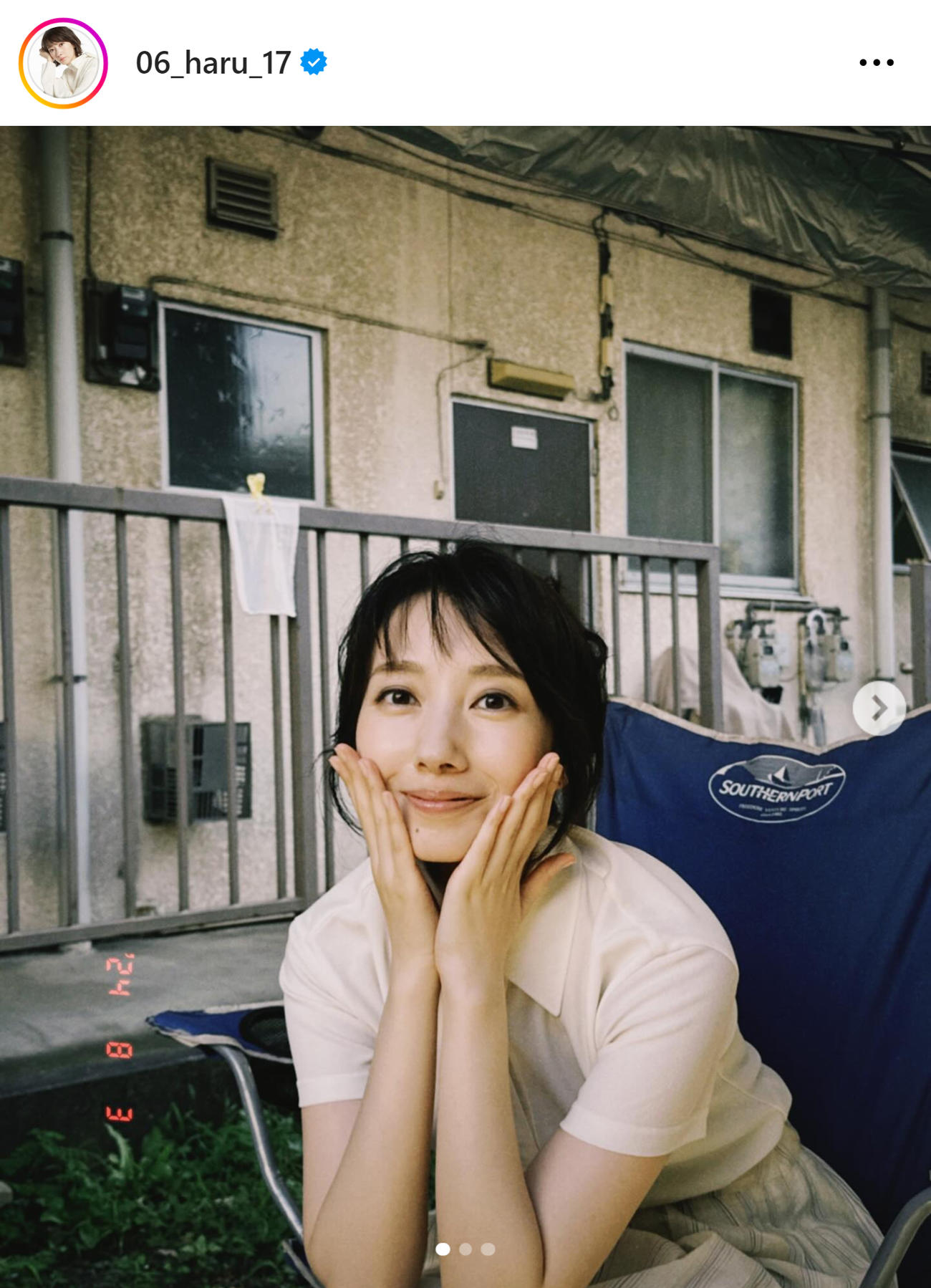 波瑠のインスタグラムから