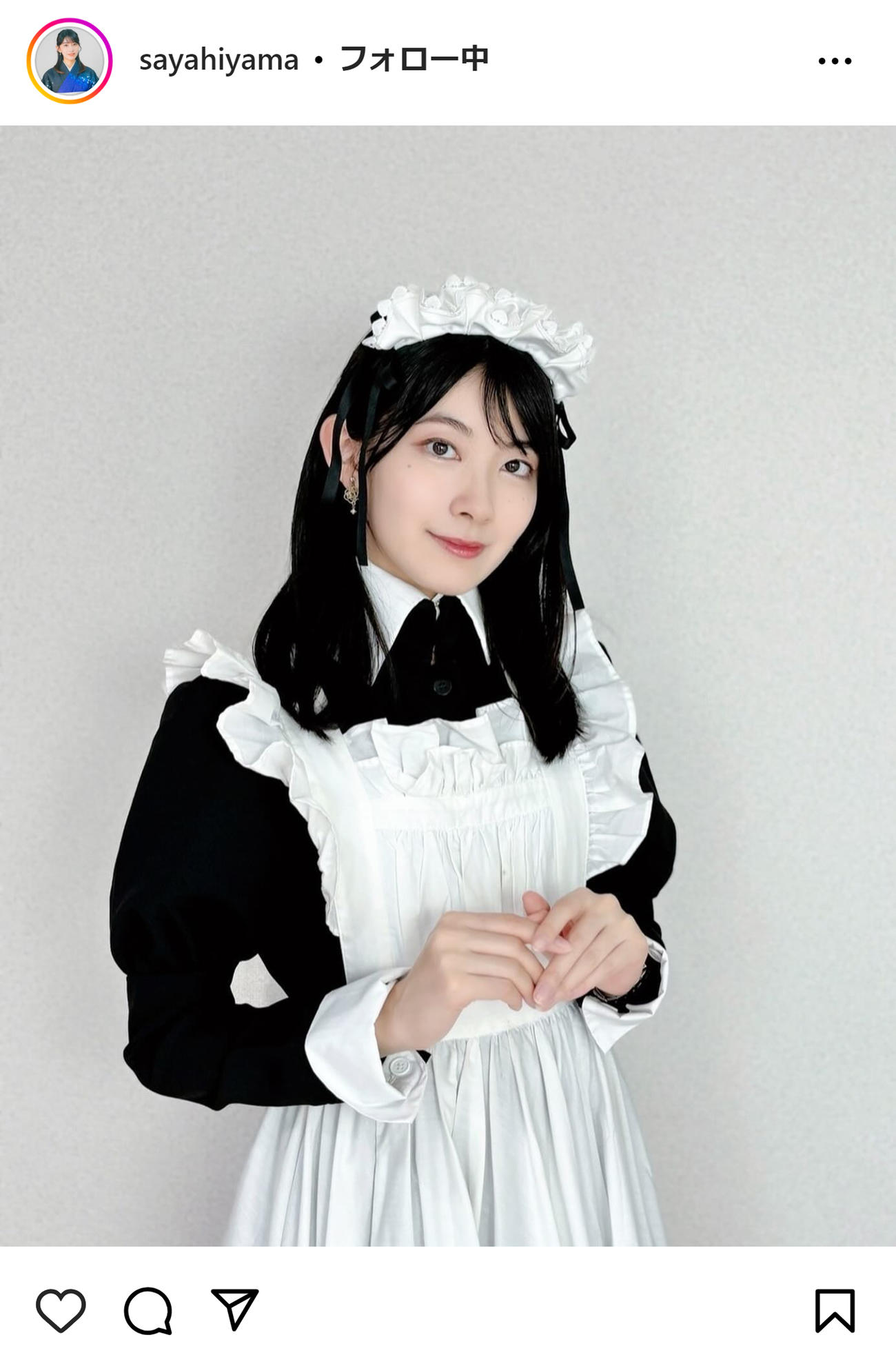 檜山沙耶のインスタグラムから