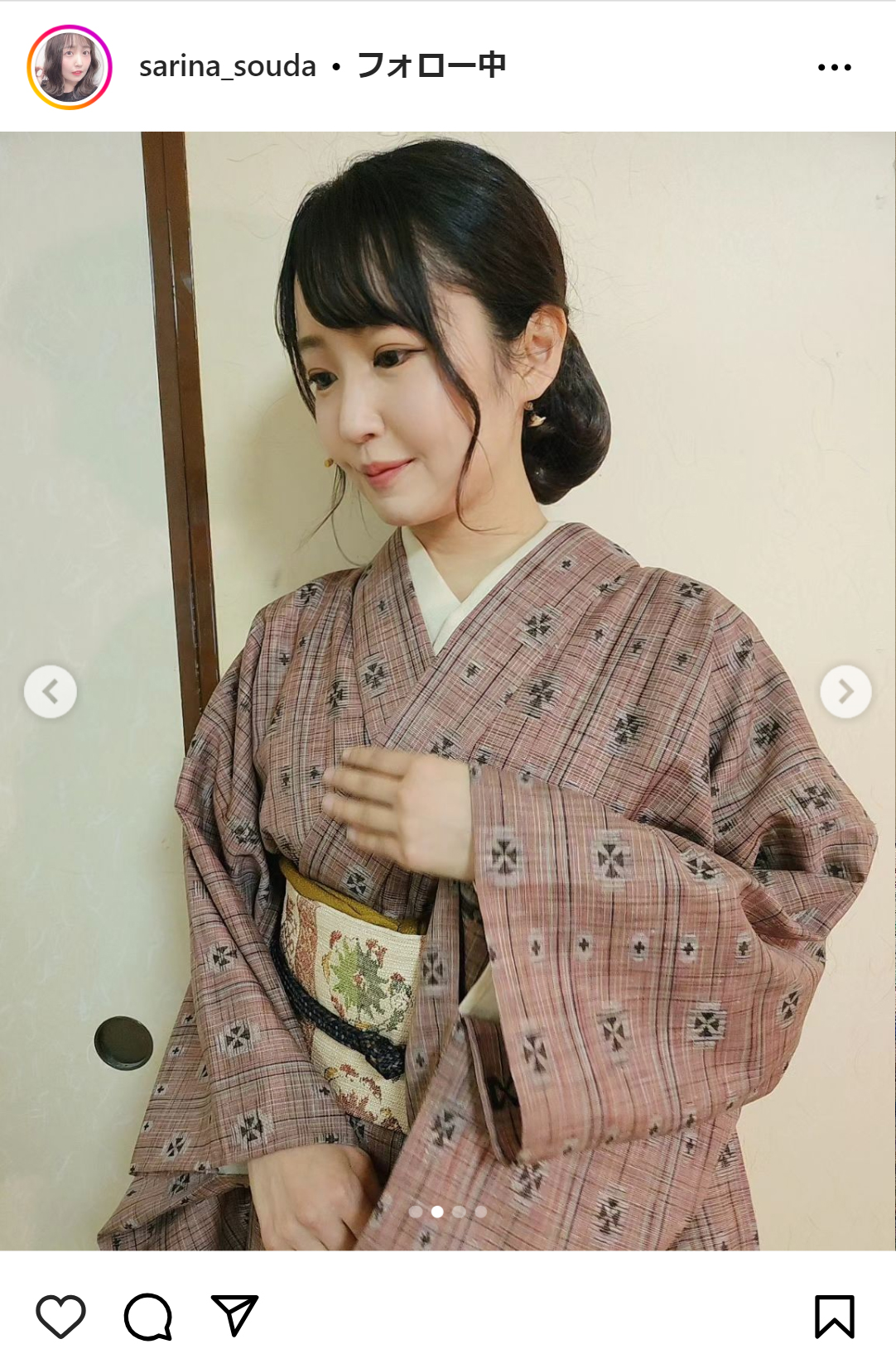 惣田紗莉渚のインスタグラムから