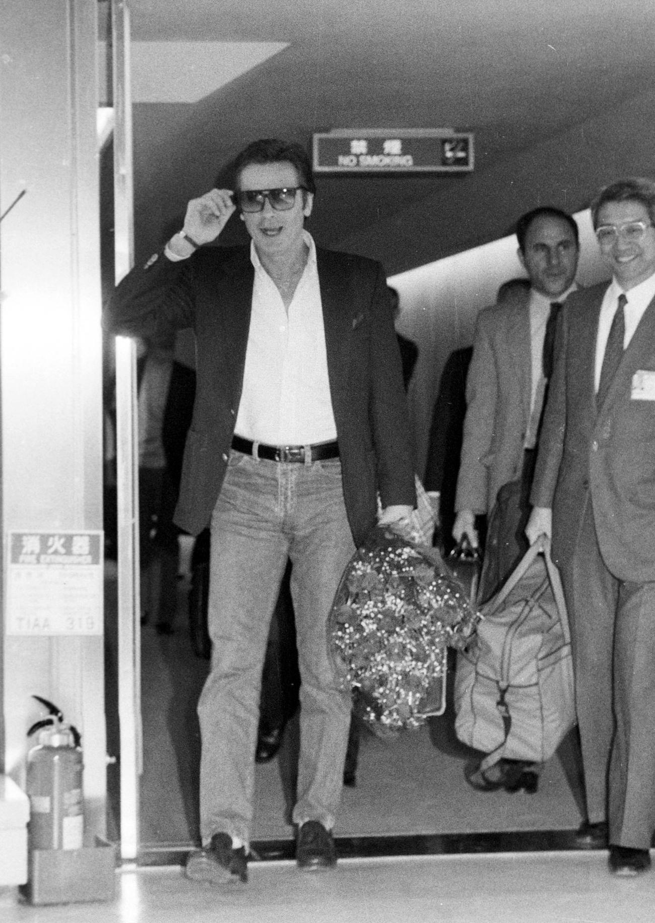 来日したアラン・ドロンさん（1983年10月撮影）