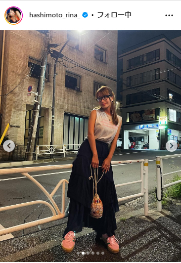 橋本梨菜のインスタグラムから