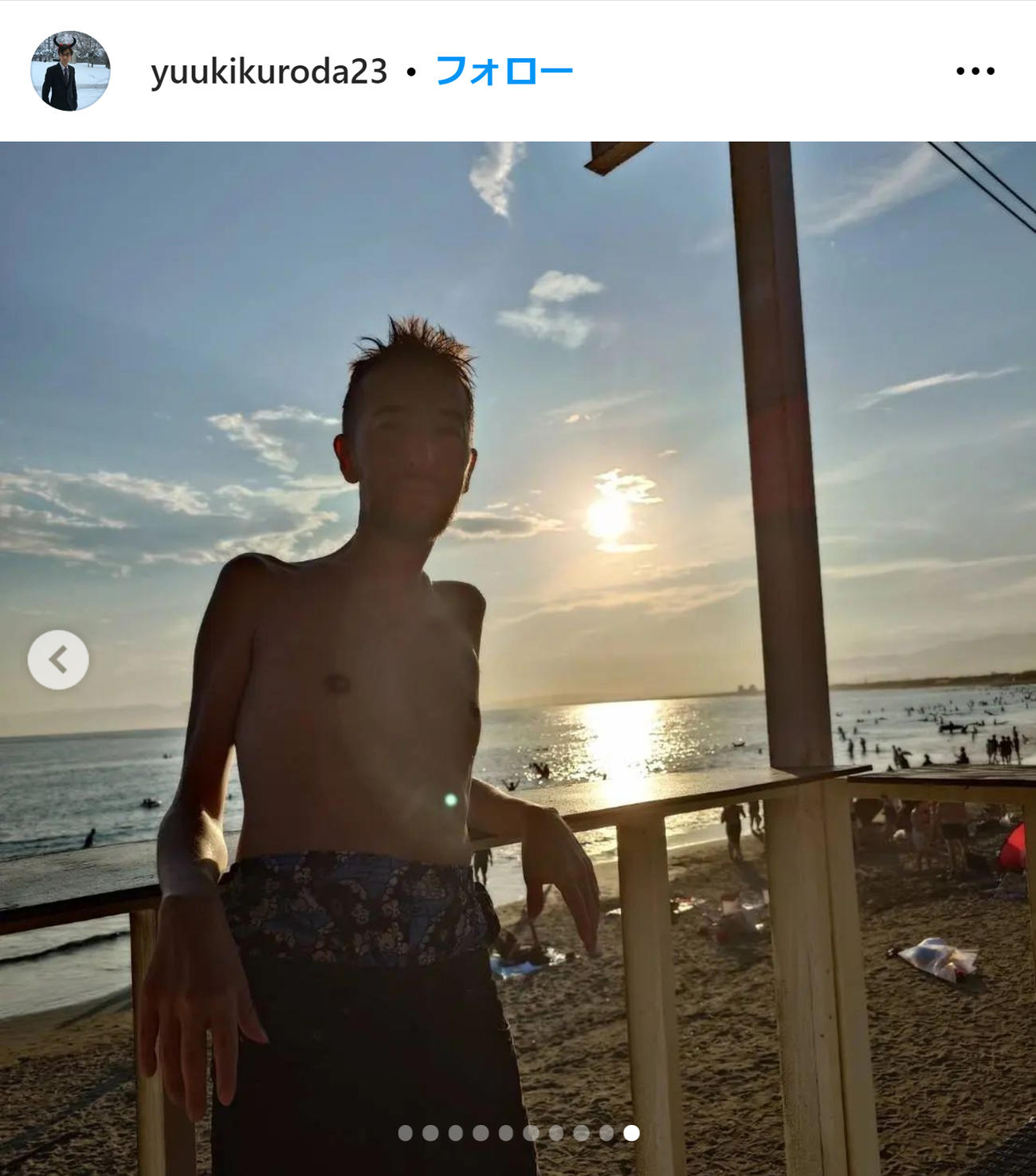 黒田勇樹のインスタグラムから