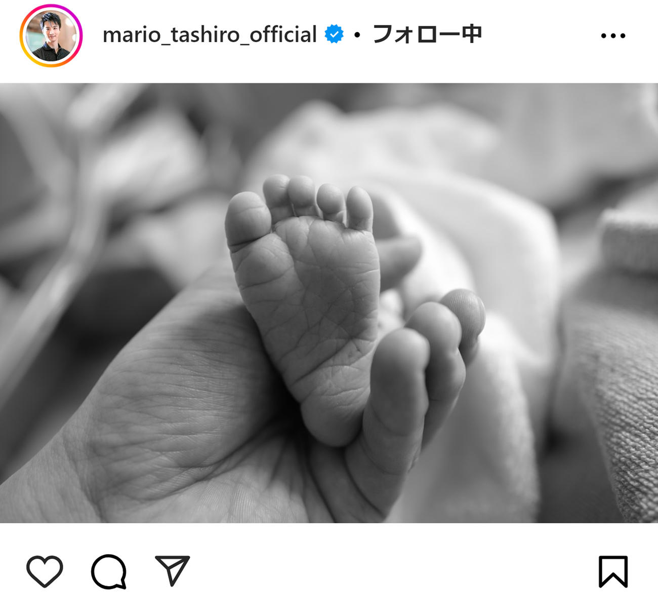 田代万里生のインスタグラムから