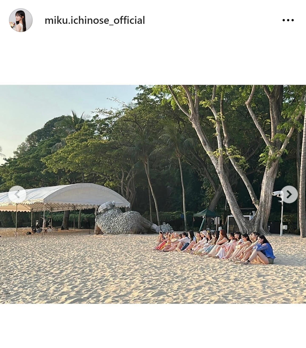 一ノ瀬美空のインスタグラムから