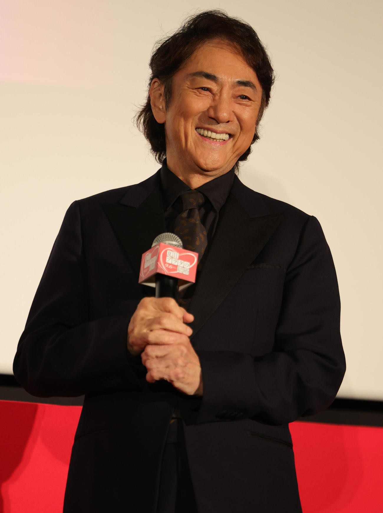 映画「夏目アラタの結婚」ジャパンプレミアに登場した市村正親（撮影・野上伸悟）