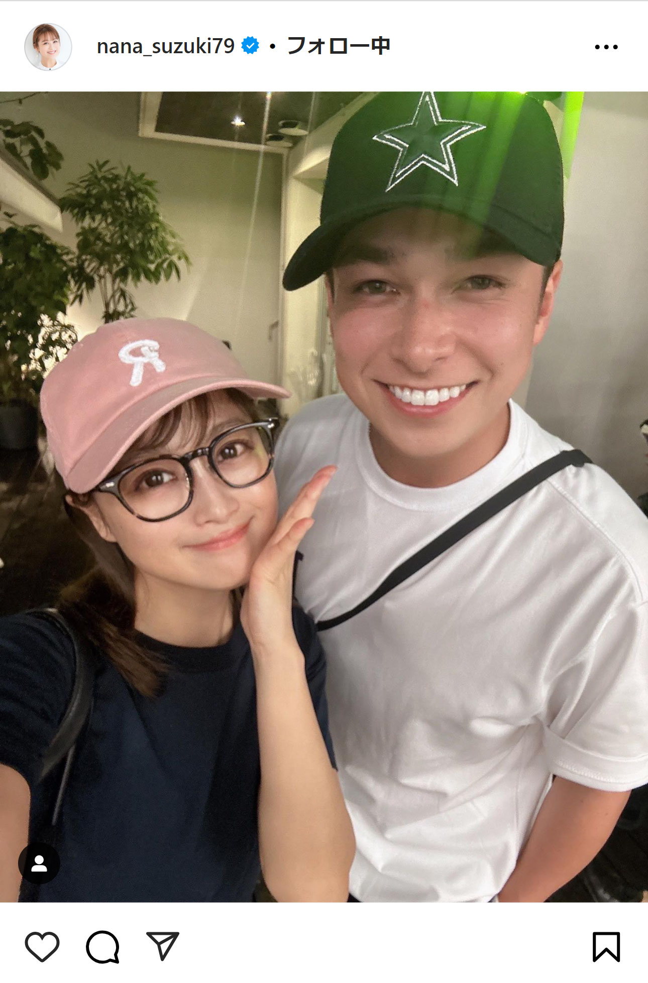 鈴木奈々のインスタグラムから