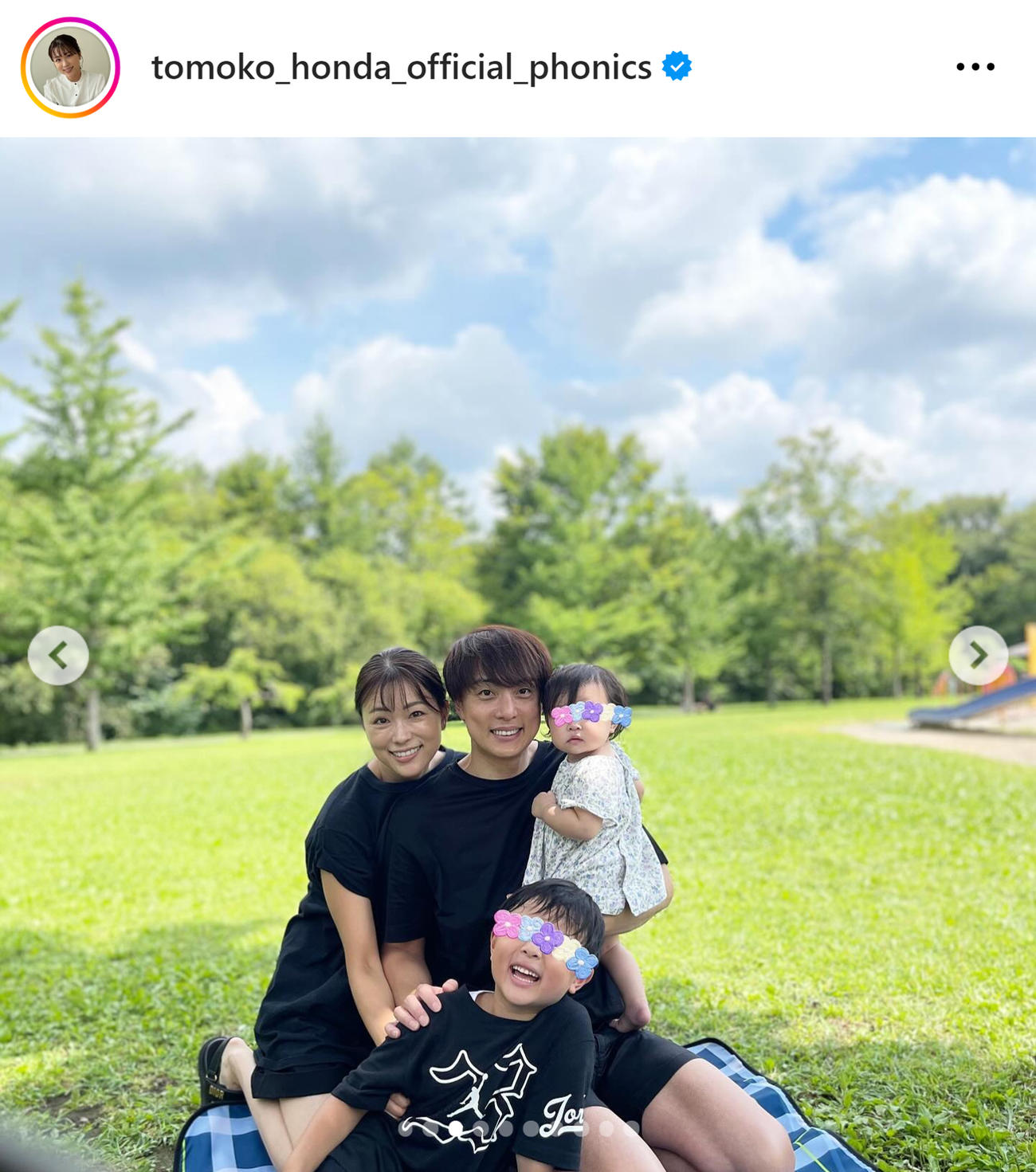本田朋子のインスタグラムから