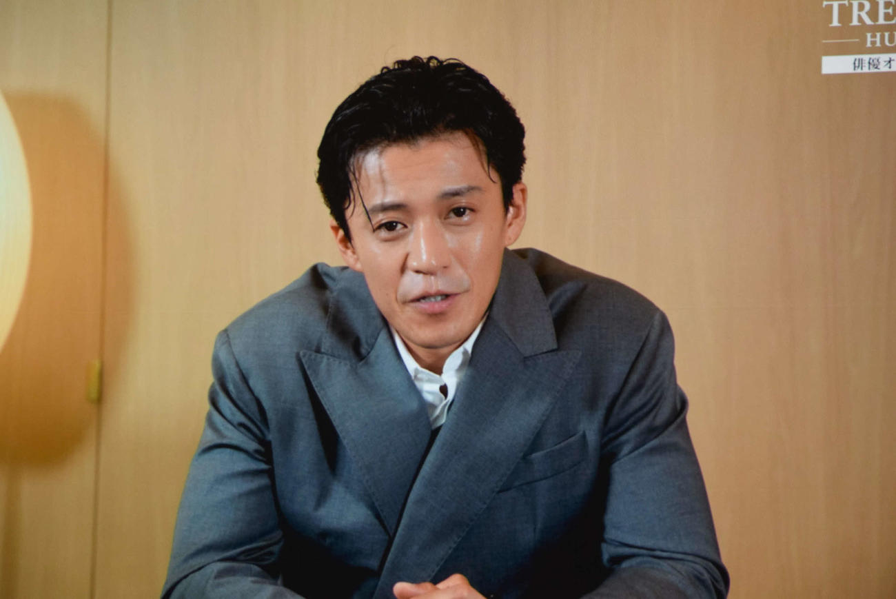 俳優オーディション開催発表会見にビデオメッセージを寄せた、小栗旬・トライストーン・エンタテイメント社長（撮影・阪口孝志）