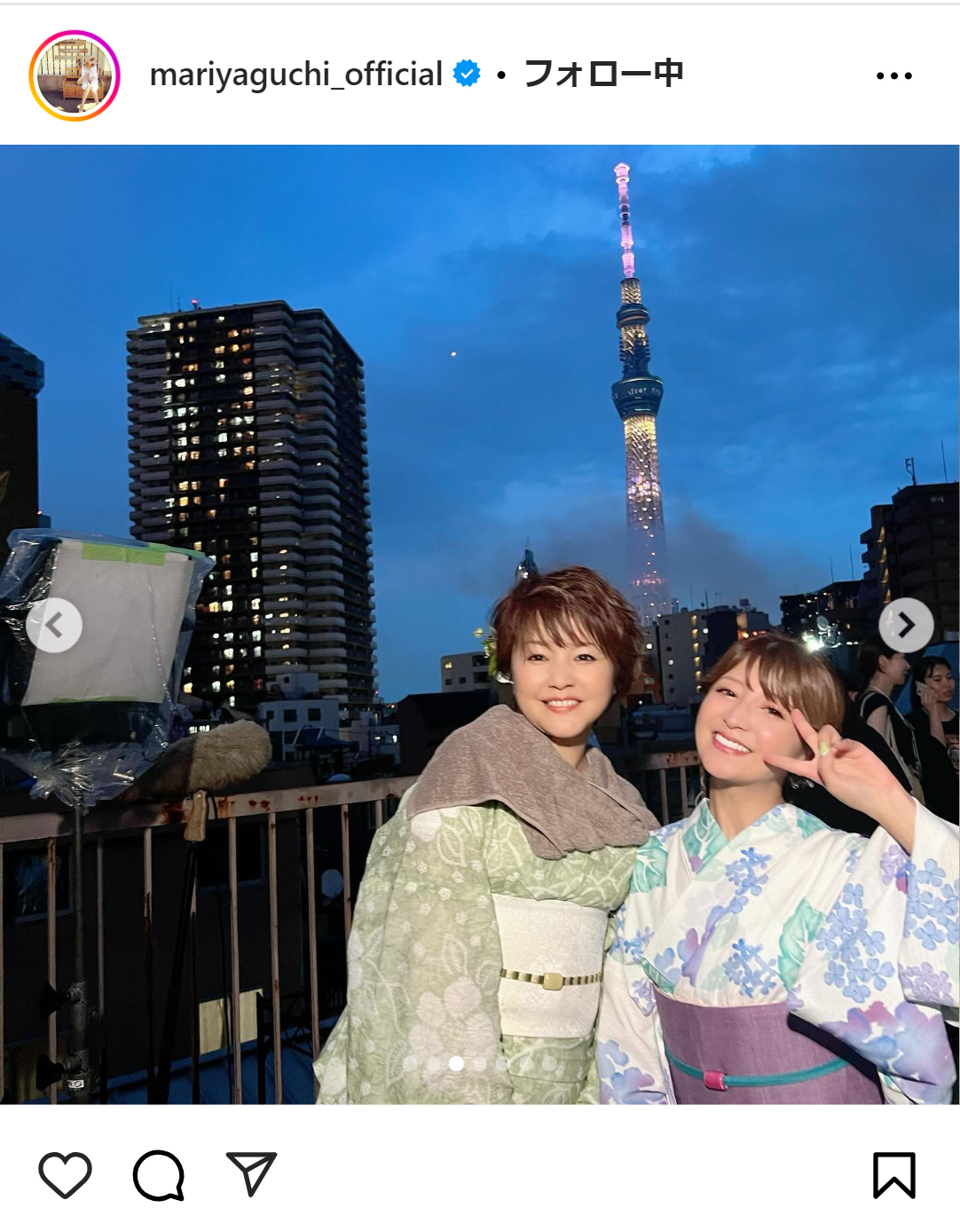 矢口真里のインスタグラムから
