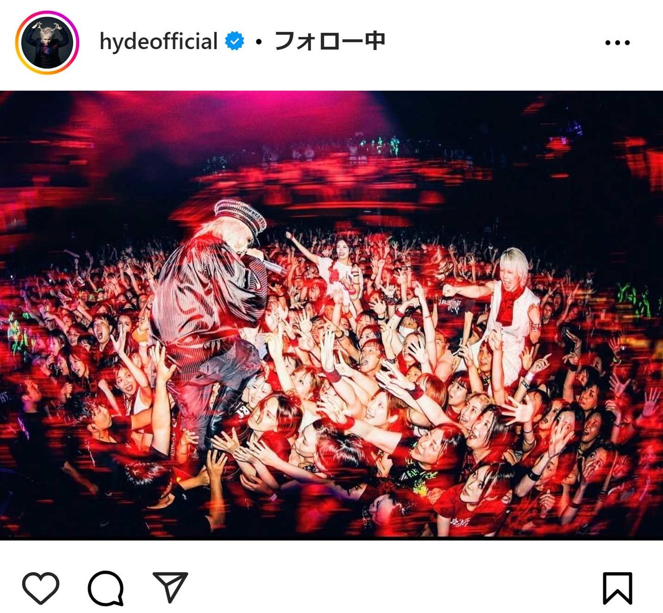 HYDEのインスタグラムから