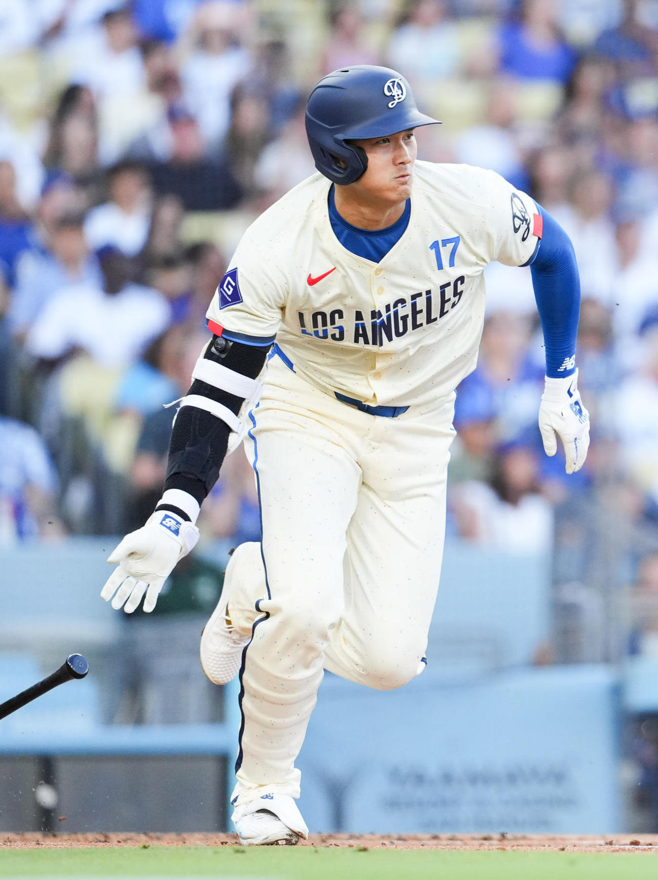 ドジャース大谷翔平（2024年8月24日撮影）