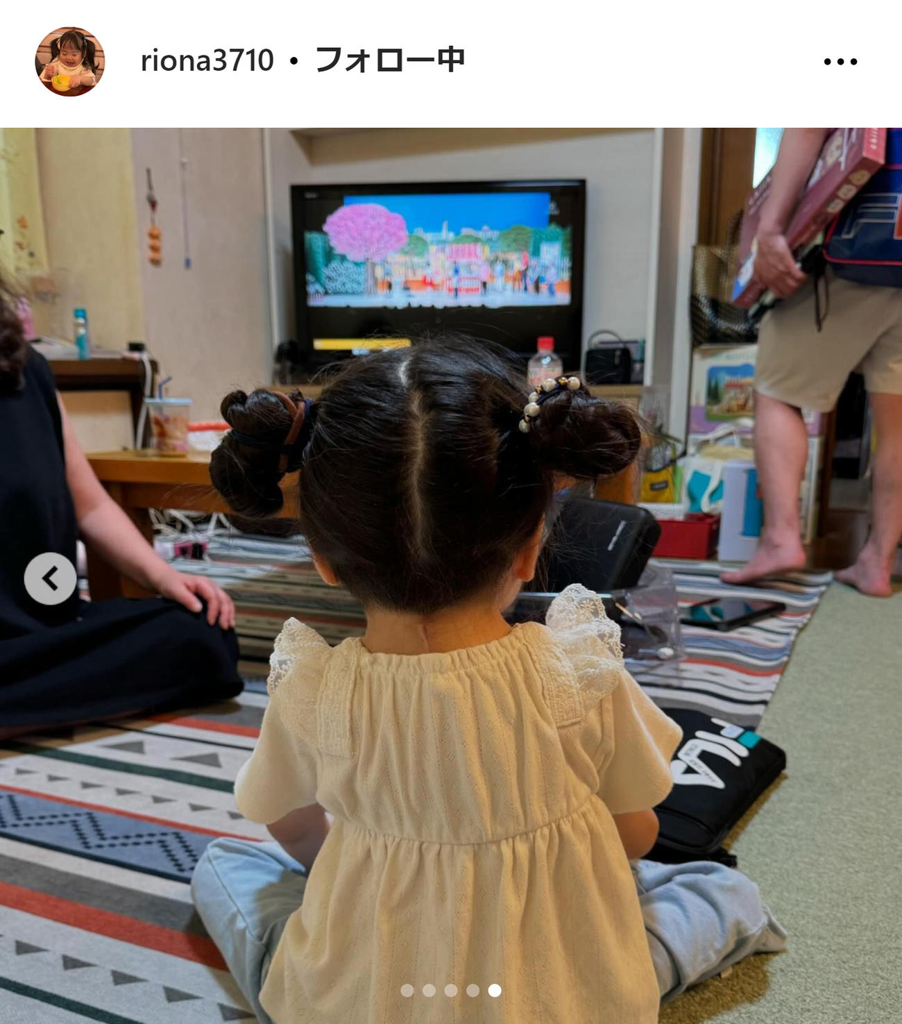 りおなちゃんのインスタグラムから