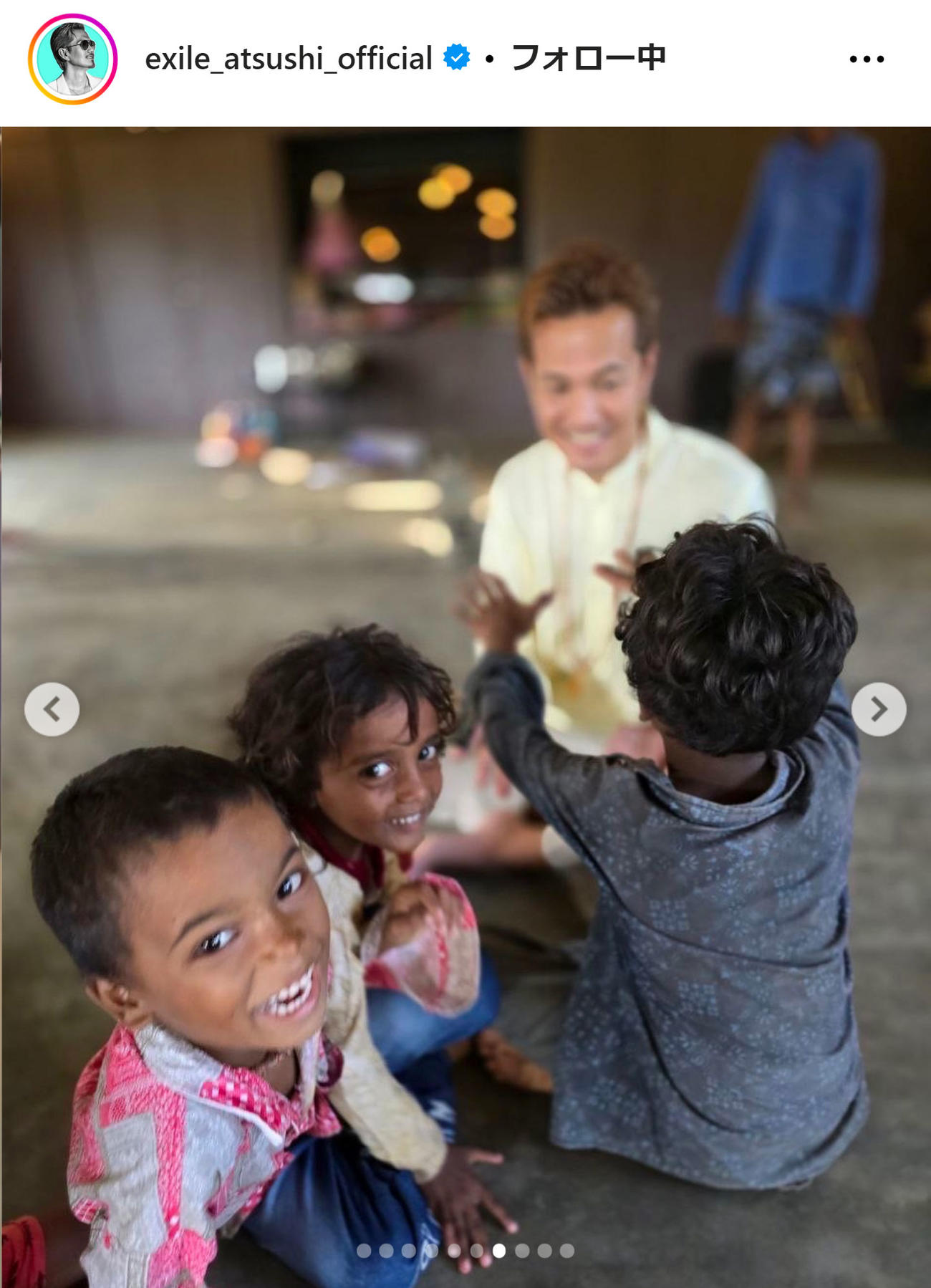 EXILE ATSUSHIのインスタグラムから