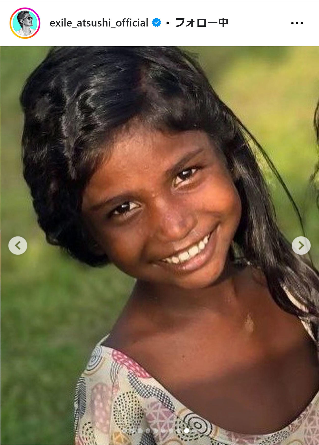 EXILE ATSUSHIのインスタグラムから