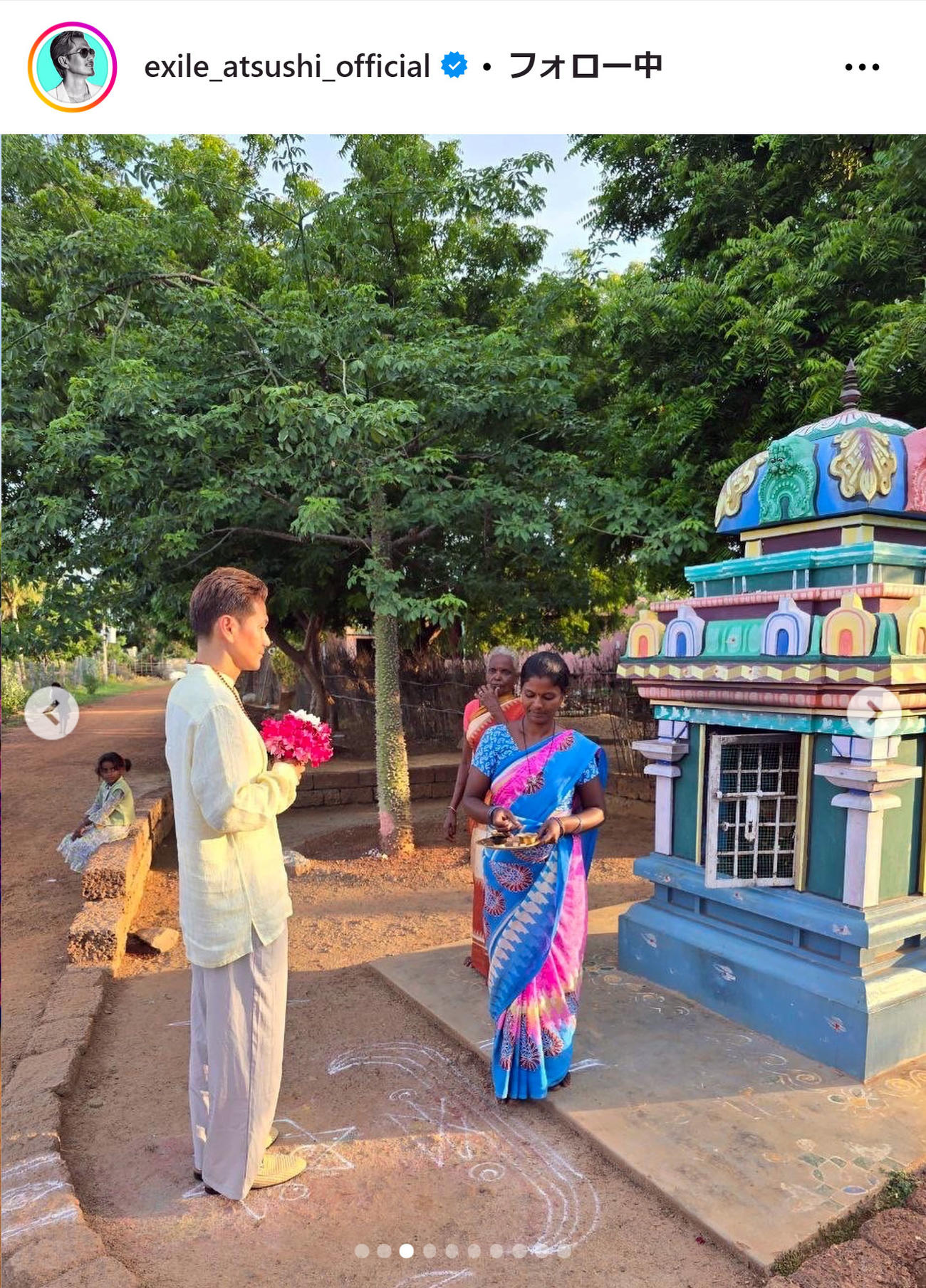 EXILE ATSUSHIのインスタグラムから