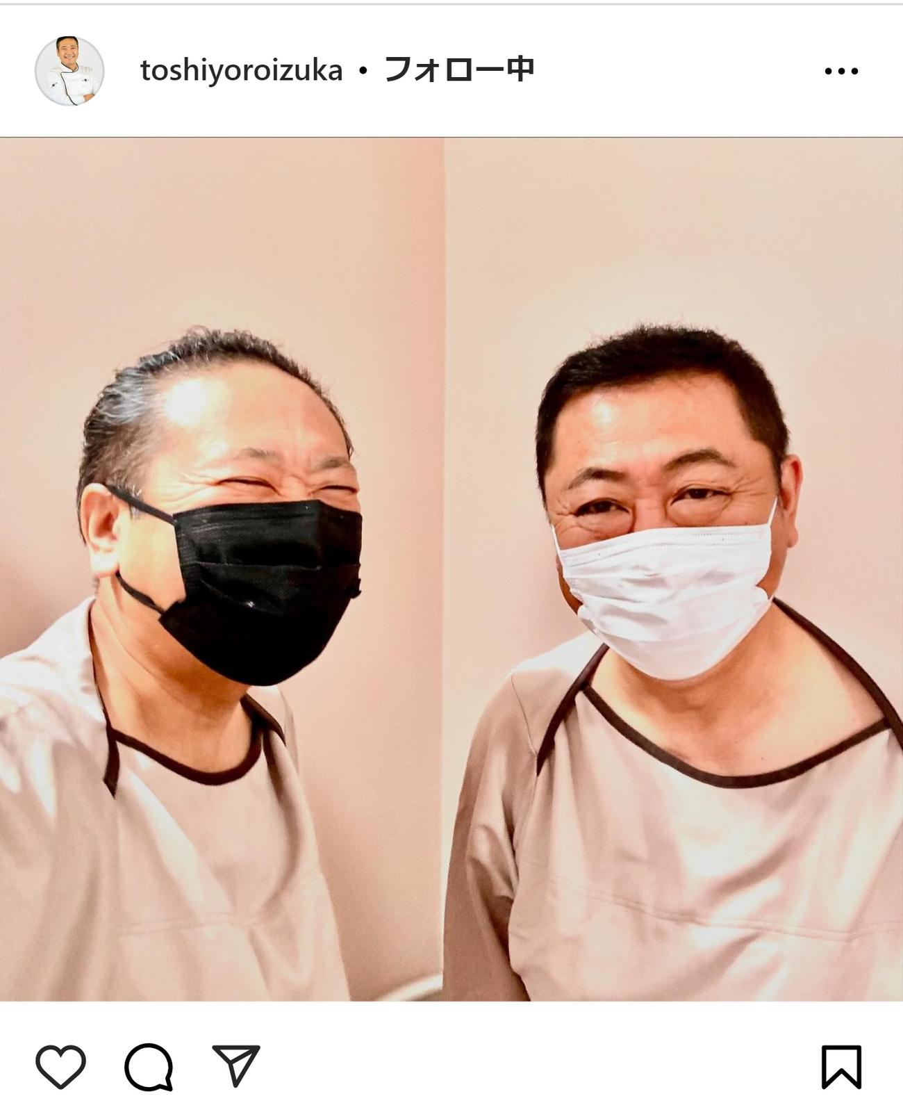 鎧塚俊彦氏のインスタグラムから