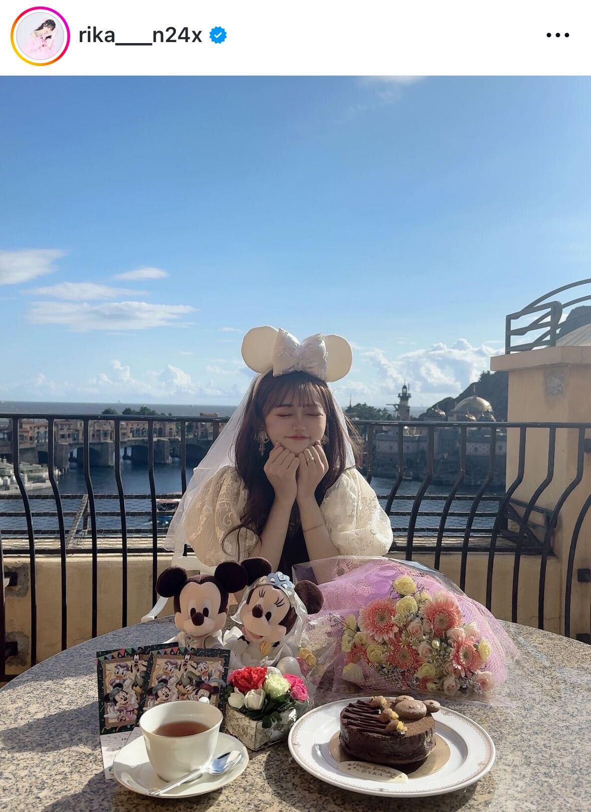 中井りかのインスタグラムから