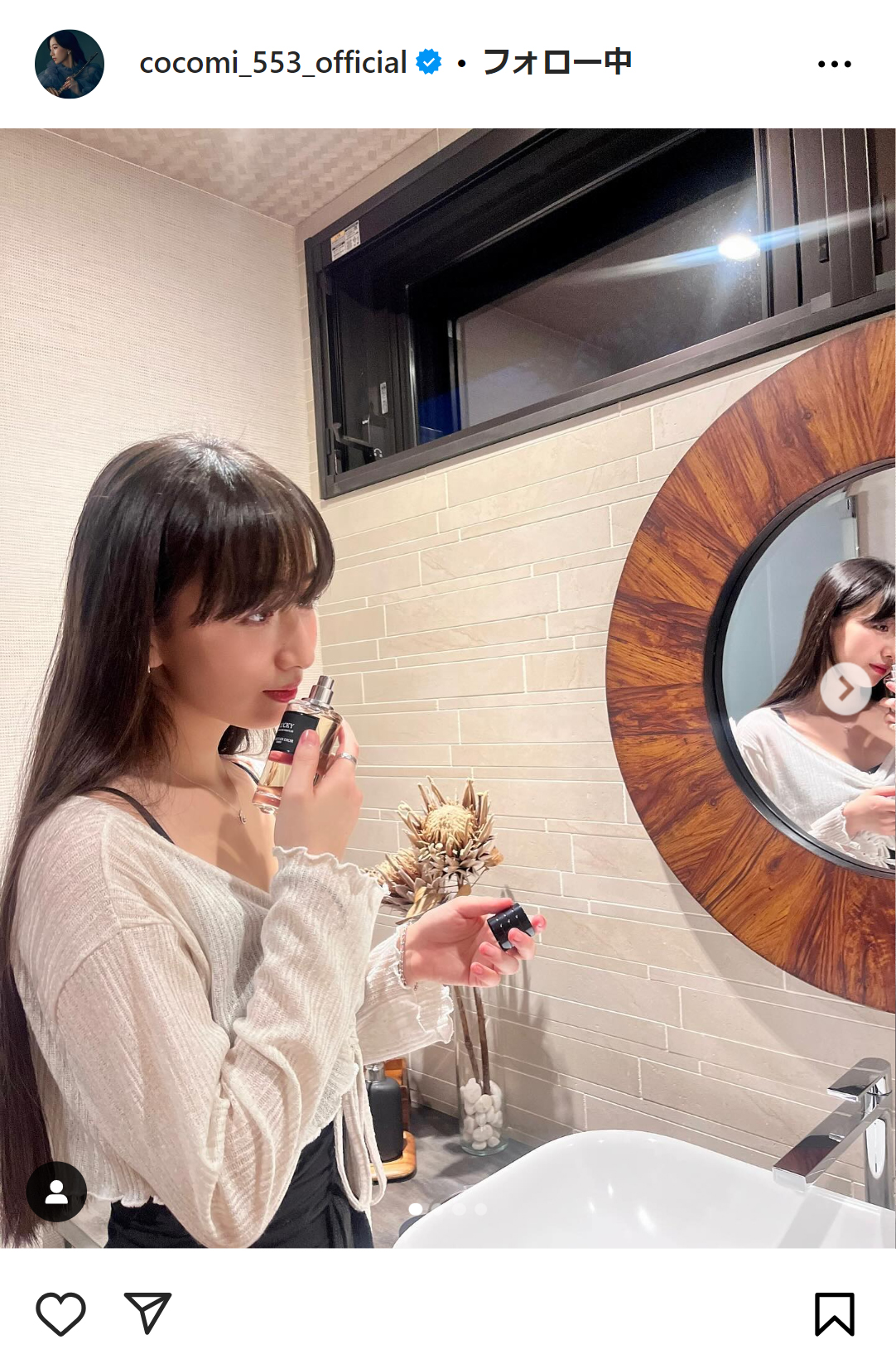 Cocomiのインスタグラムから