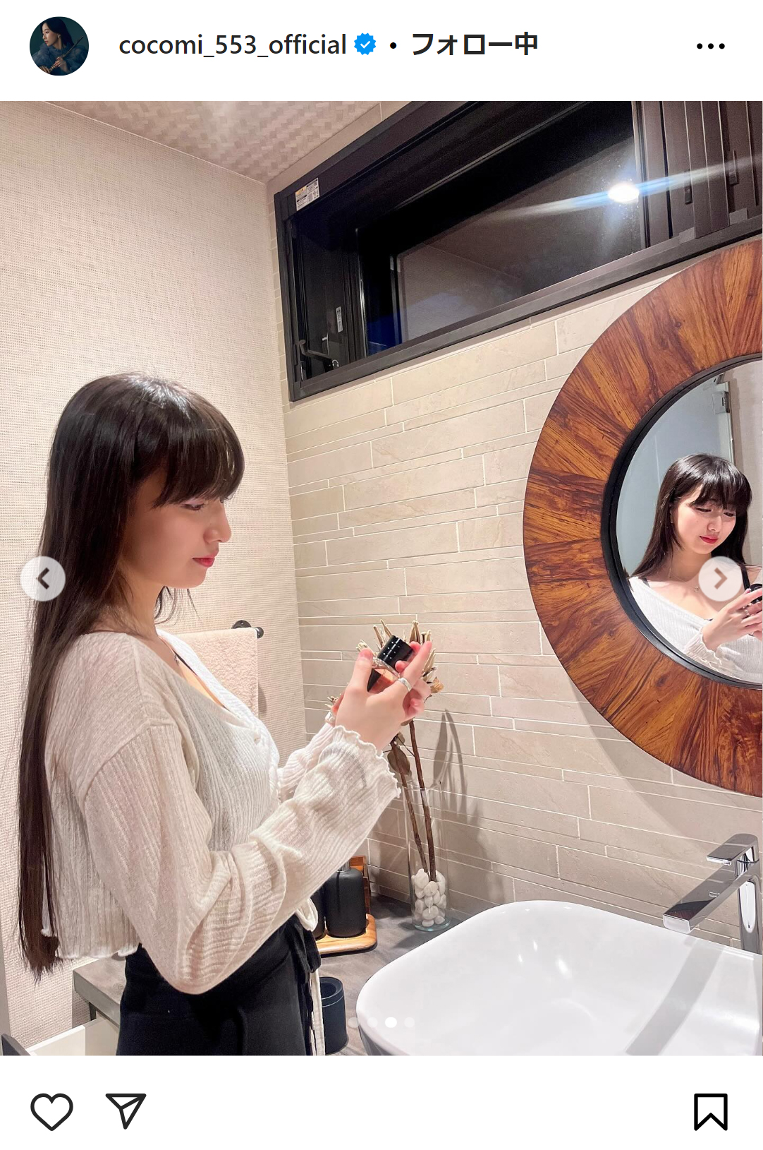 Cocomiのインスタグラムから
