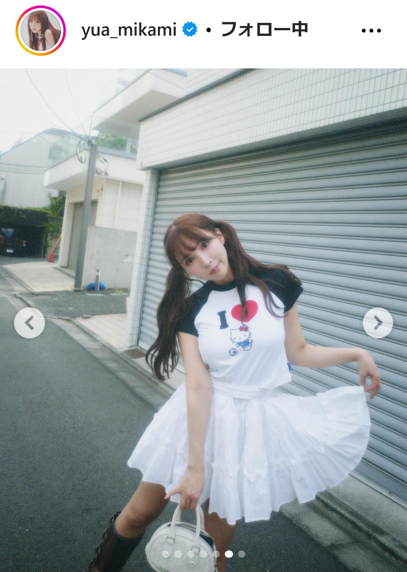 三上悠亜のインスタグラムから