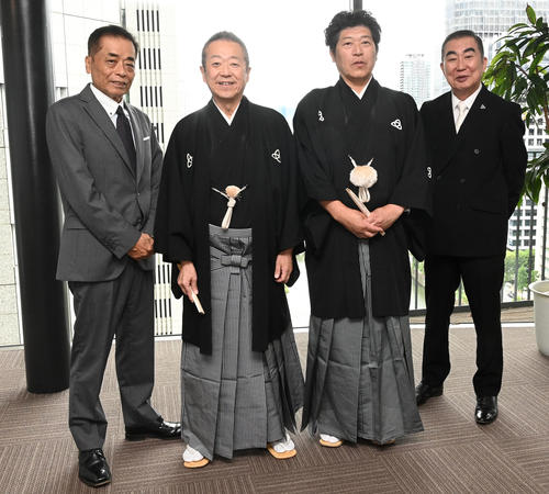 ４代目桂梅枝を襲名する桂枝光と５代目桂慶枝を襲名する桂三風が９・27から名跡襲名興行を開催