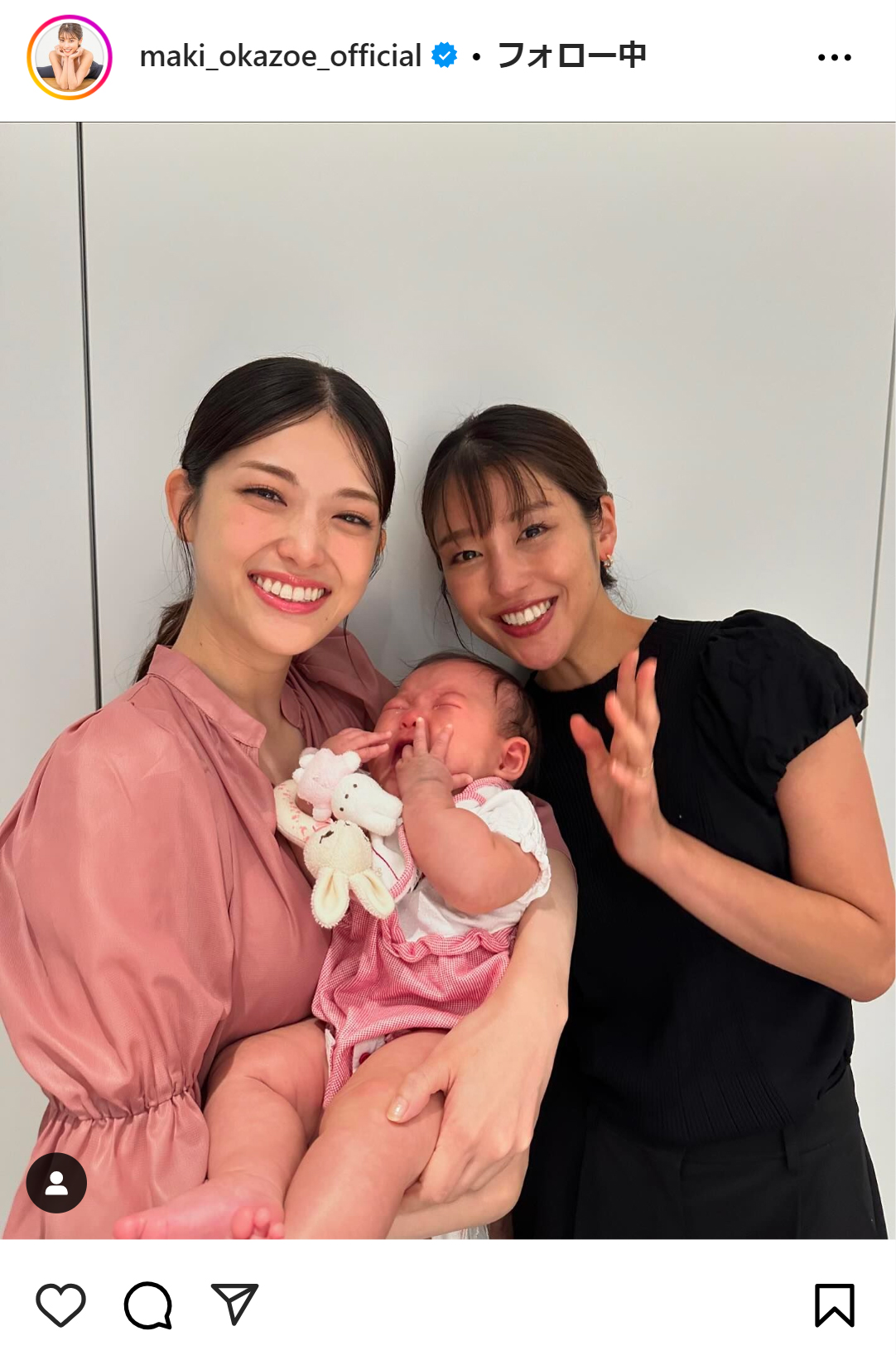 岡副麻希のインスタグラムから