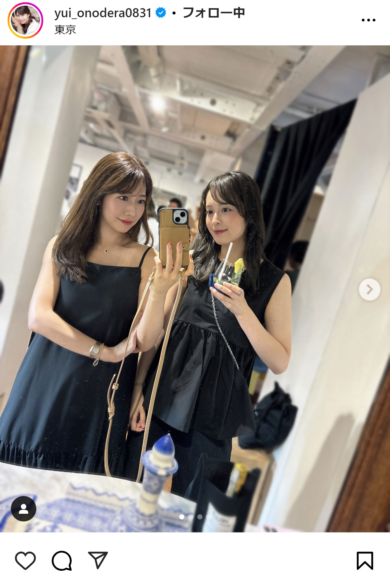 小野寺結衣のインスタグラムから