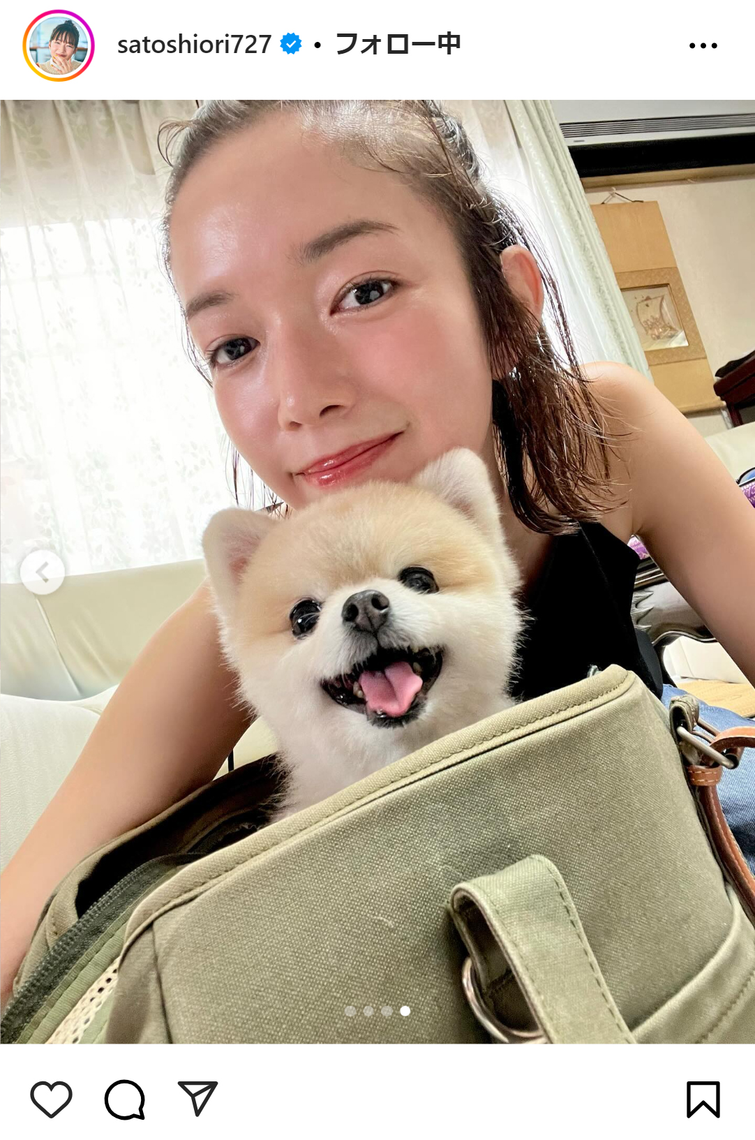 佐藤栞里のインスタグラムから