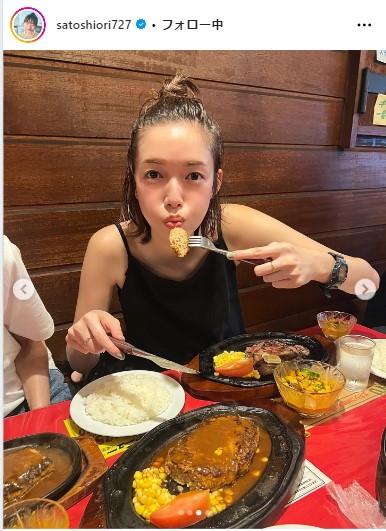 佐藤栞里のインスタグラムから