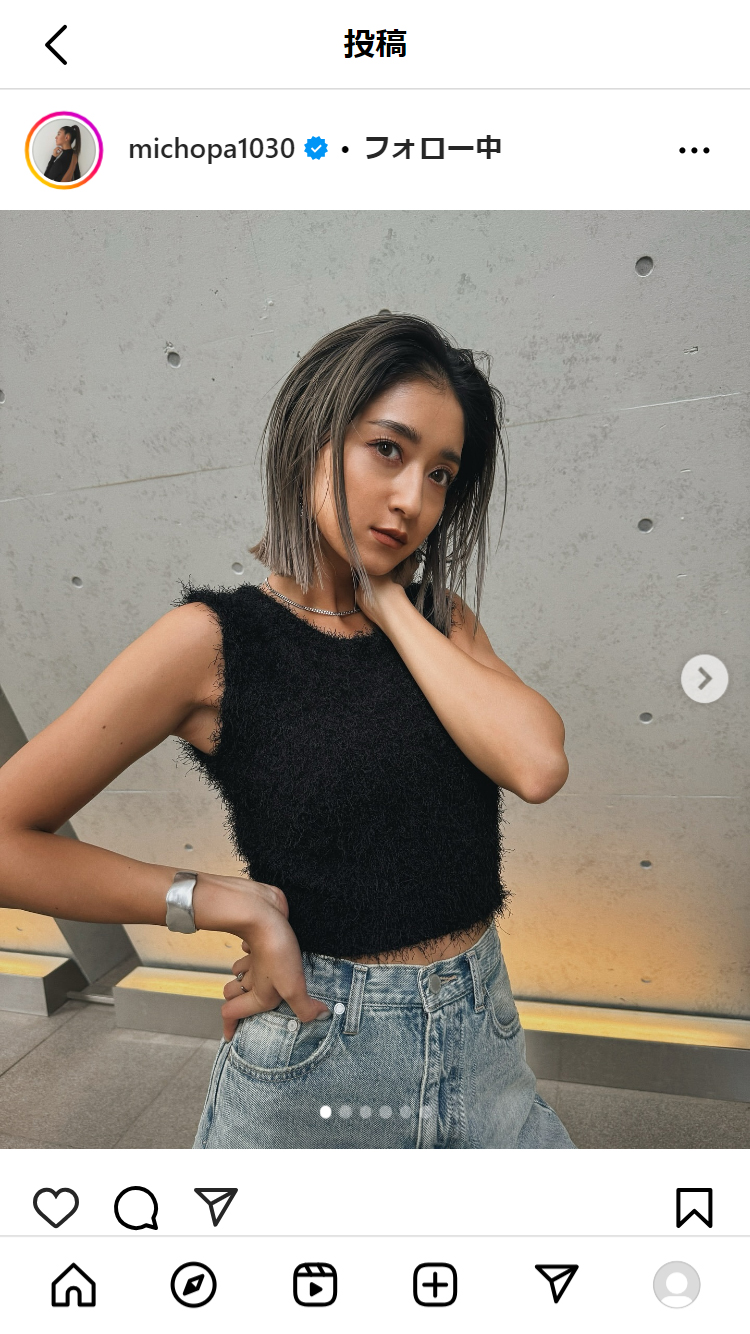 みちょぱのインスタグラムから
