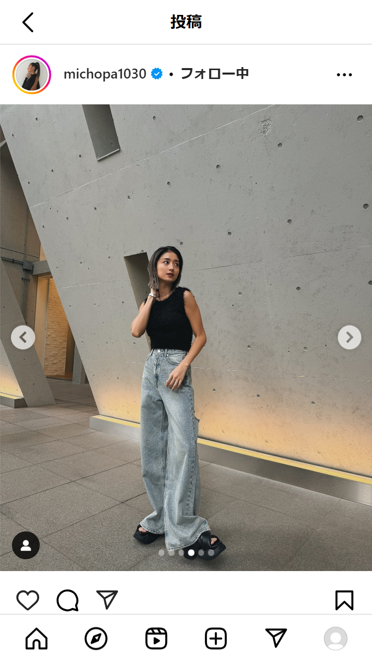 みちょぱのインスタグラムから