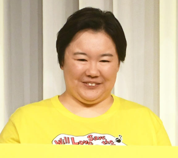 日本テレビ系「24時間テレビ47」制作発表会見に出席した、やす子（24年7月撮影）