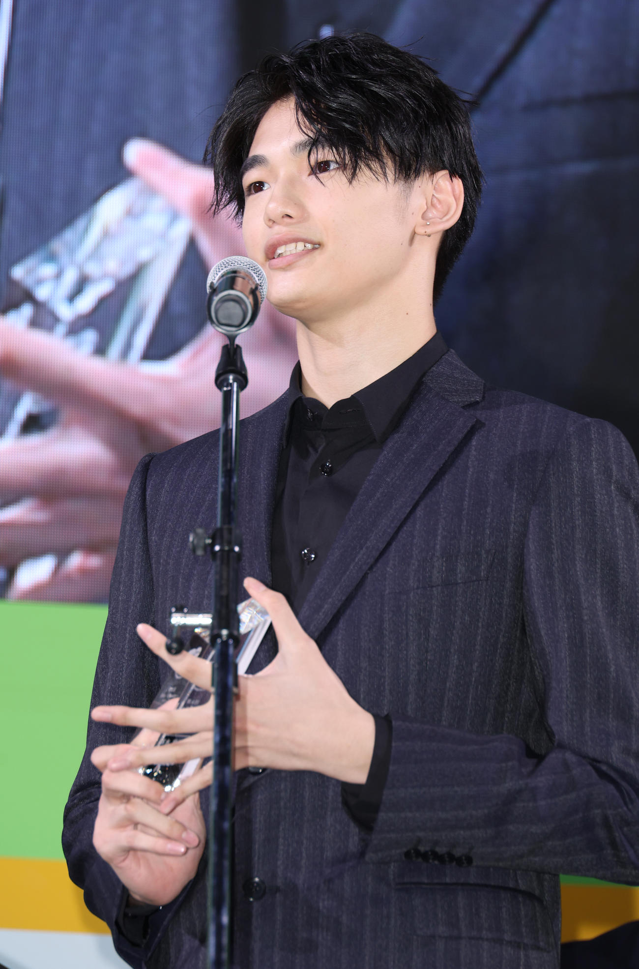 第4回Men’s Beautyアワード、Beautyスキンケア部門を受賞した冨永章胤（撮影・中島郁夫）