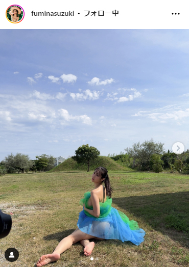 鈴木ふみ奈のインスタグラムから