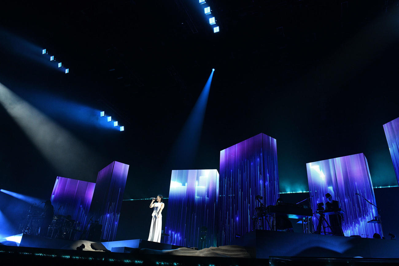 約6年ぶりとなる全国ツアーのファイナル公演を行った宇多田ヒカル（撮影：岸田哲平）