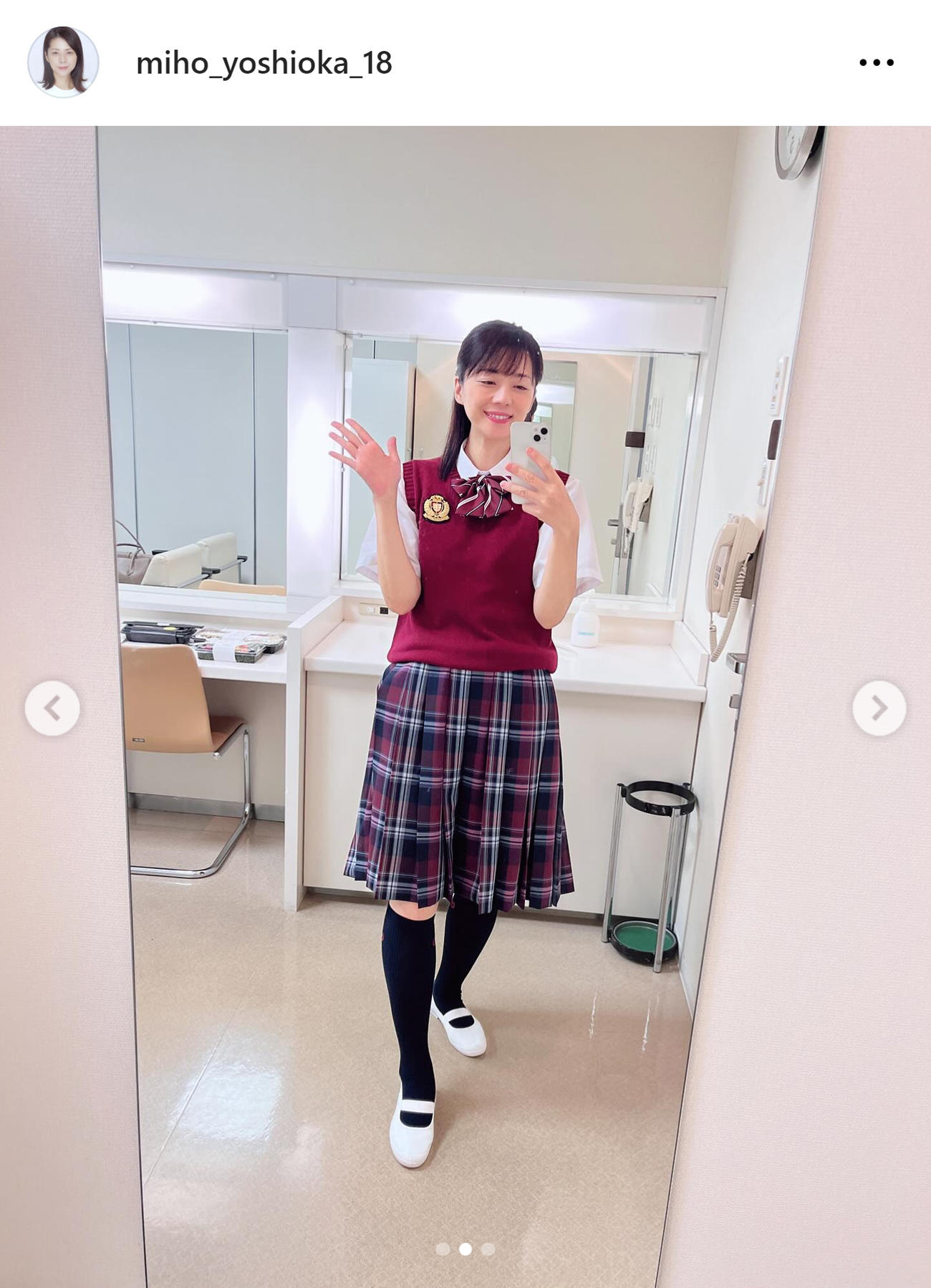 吉岡美穂のインスタグラムから