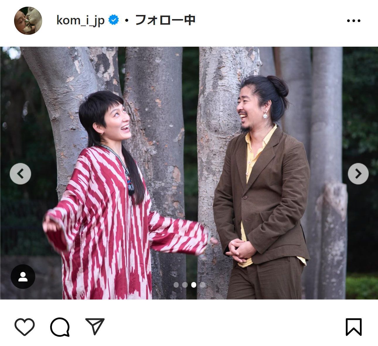 コムアイのインスタグラムから