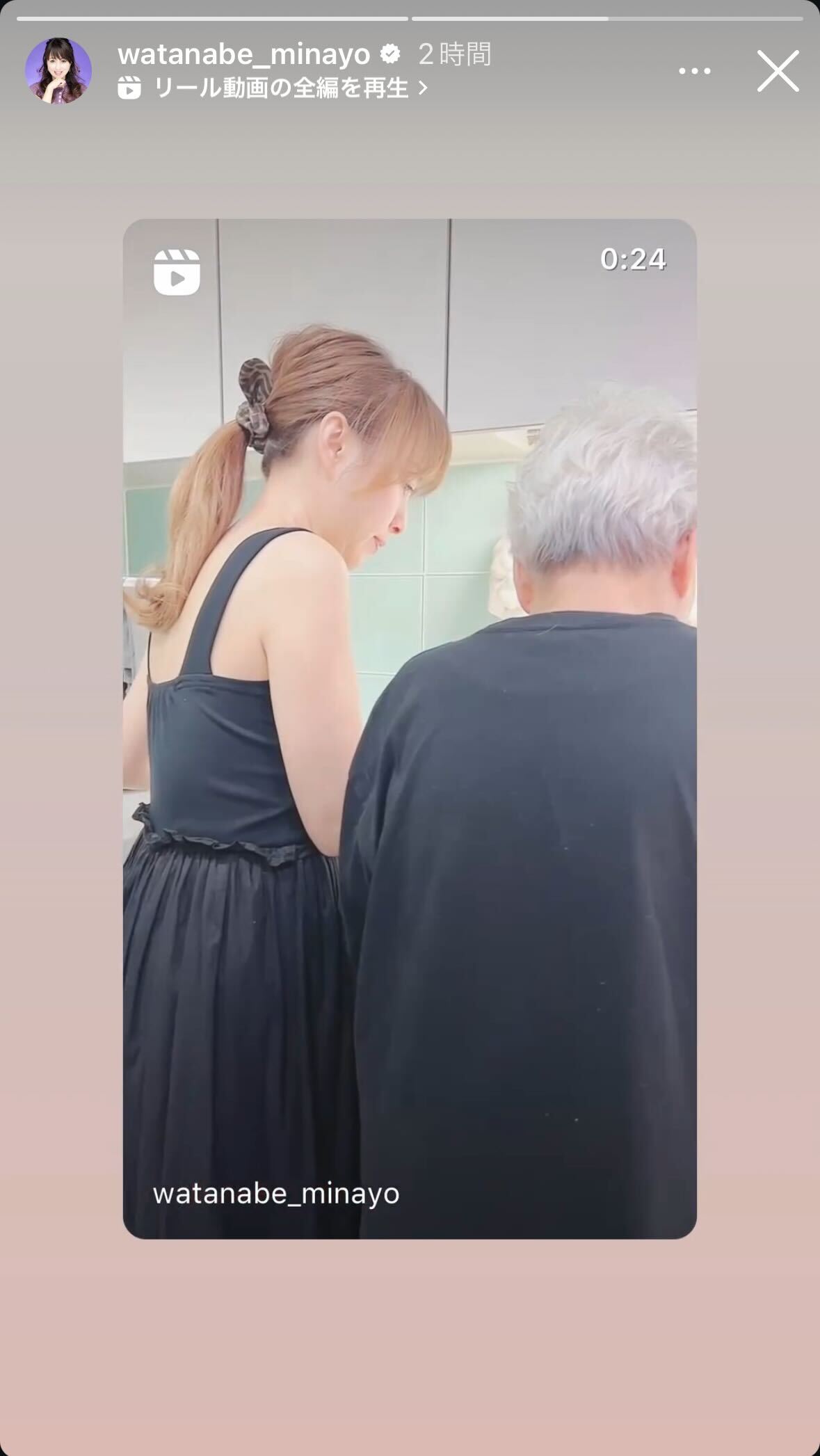 渡辺美奈代のインスタグラムから