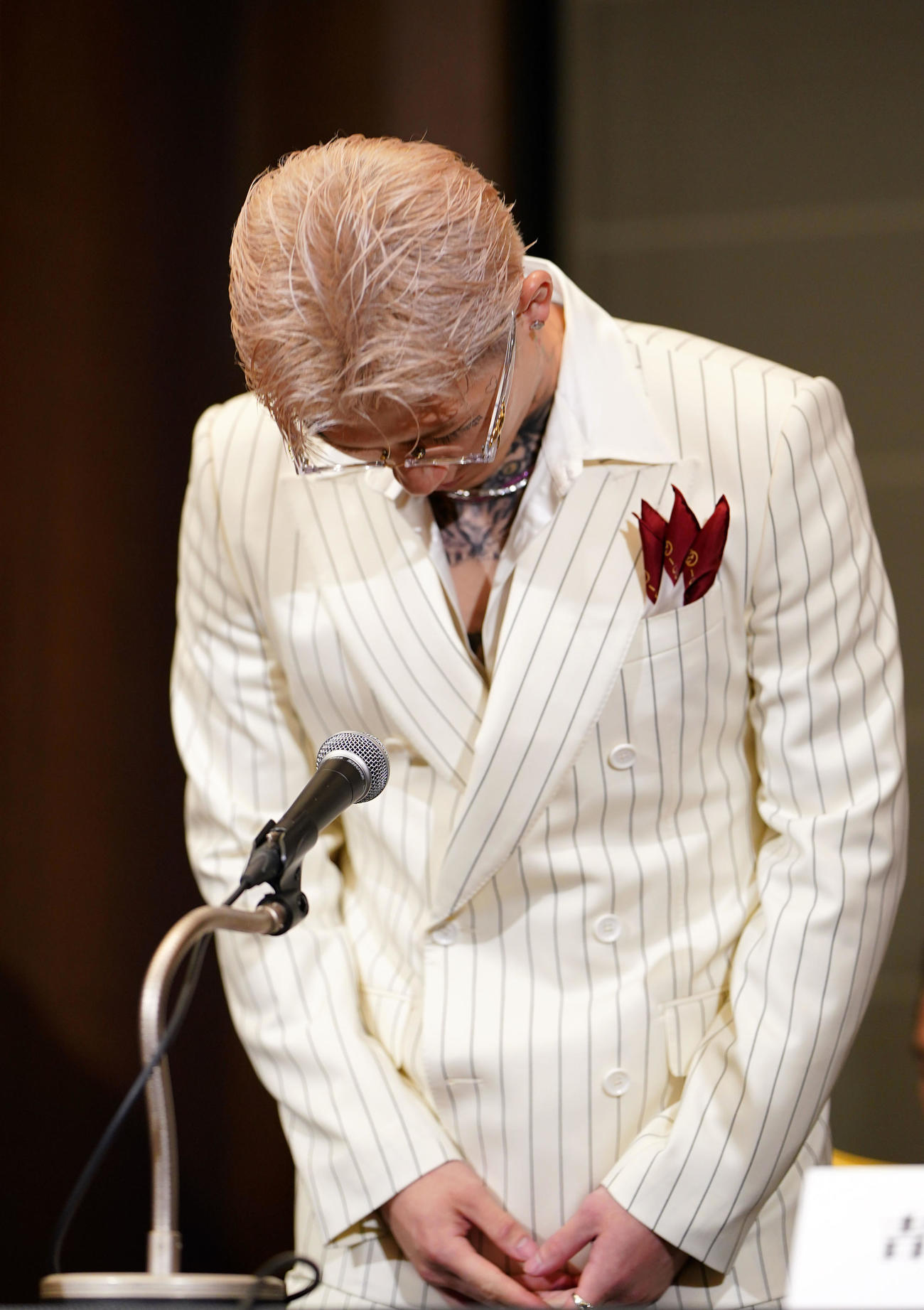 会見に臨む平本蓮（2024年9月撮影）