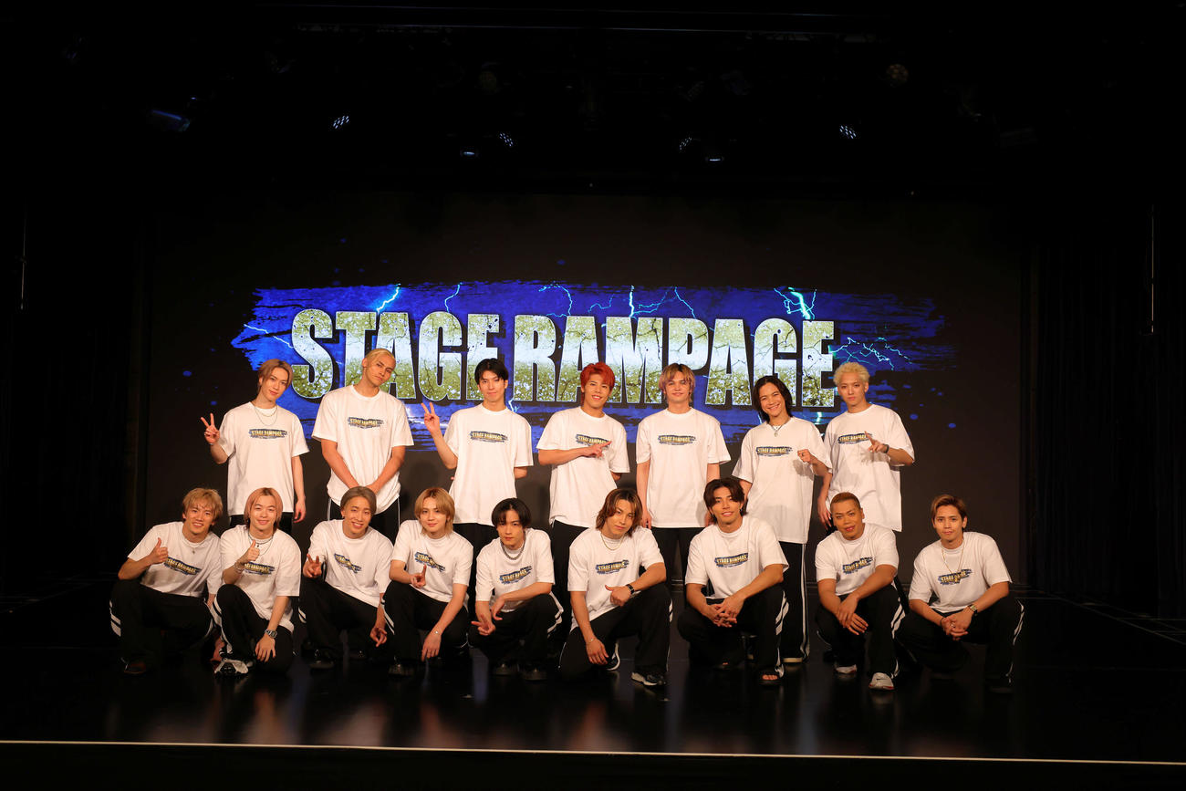 10月5日スタートの冠番組「STAGE RAMPAGE」収録に参加したTHE RAMPAGEメンバー（C）ABCテレビ