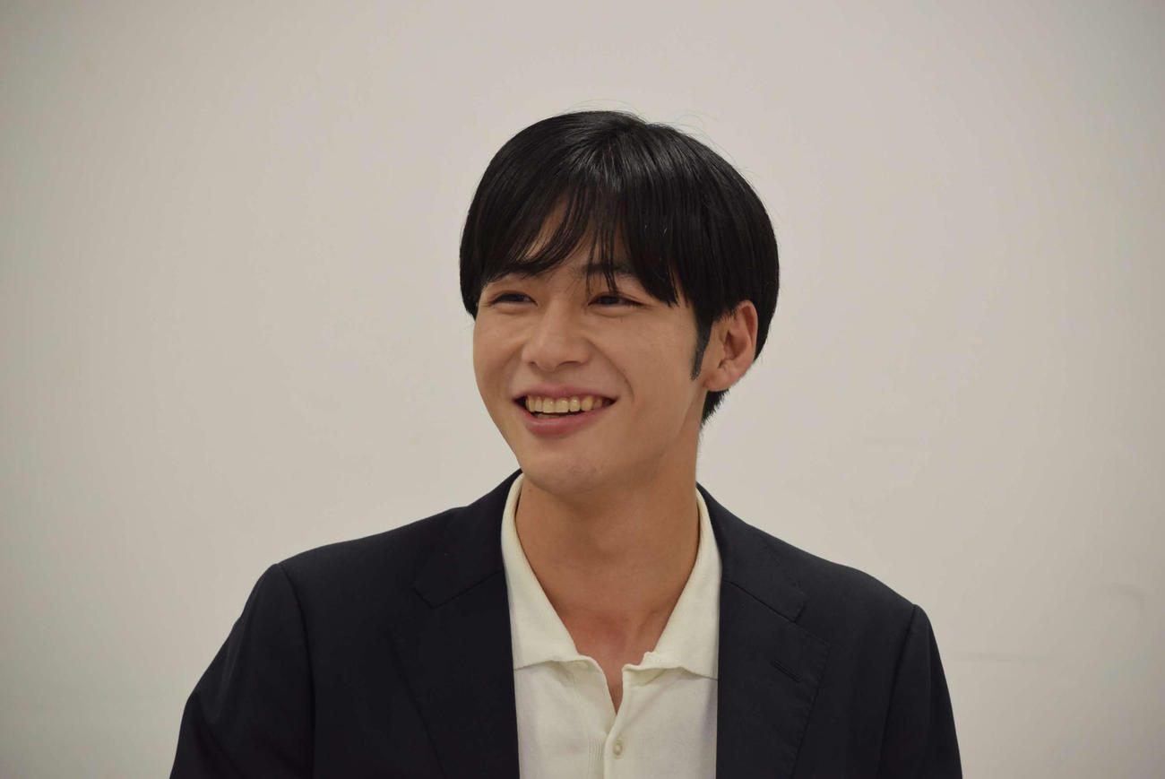 取材会に出席したカンテレ秦令欧奈（はだ・れおな）アナウンサー（撮影・阪口孝志）