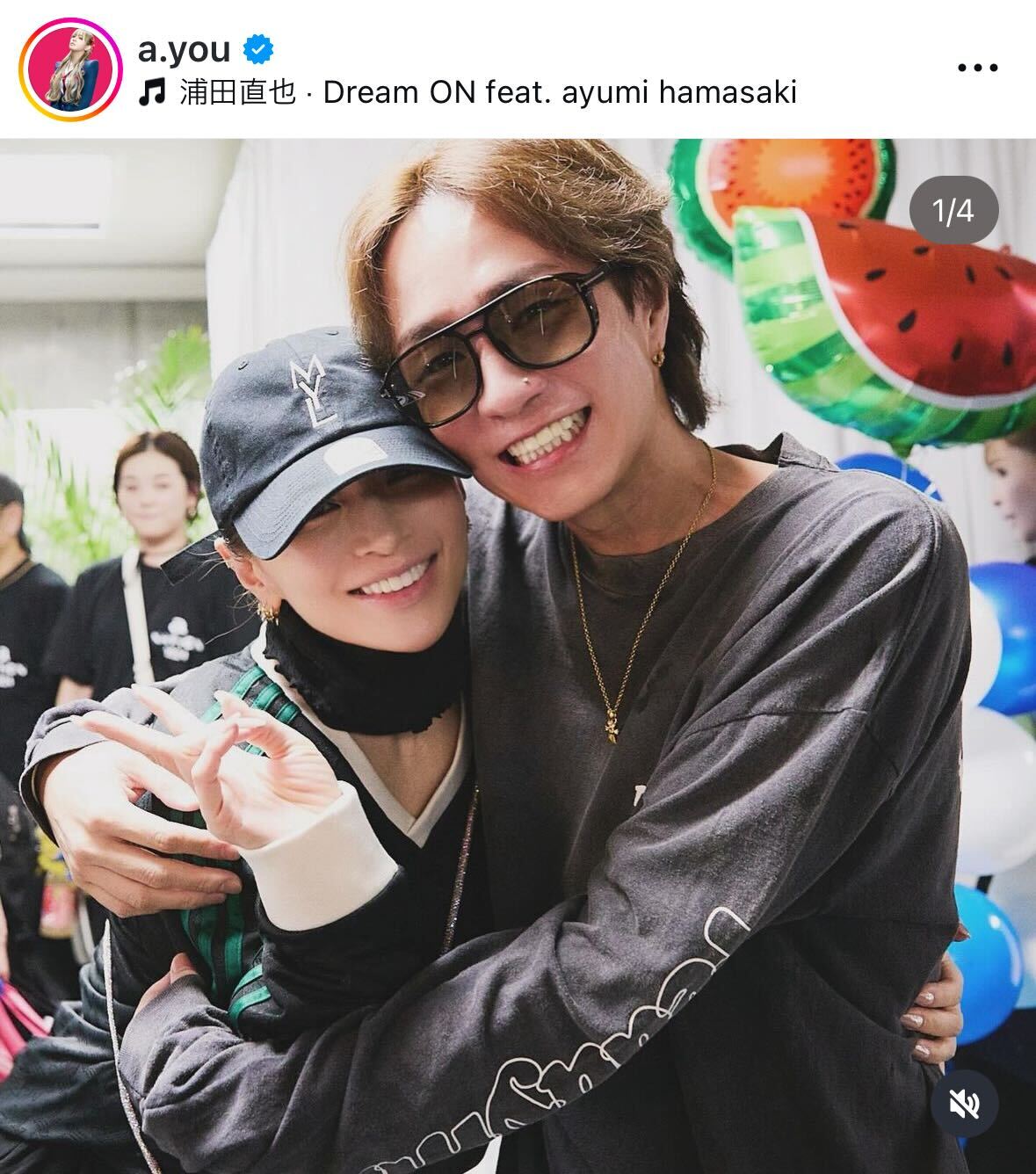 浜崎あゆみのインスタグラムから