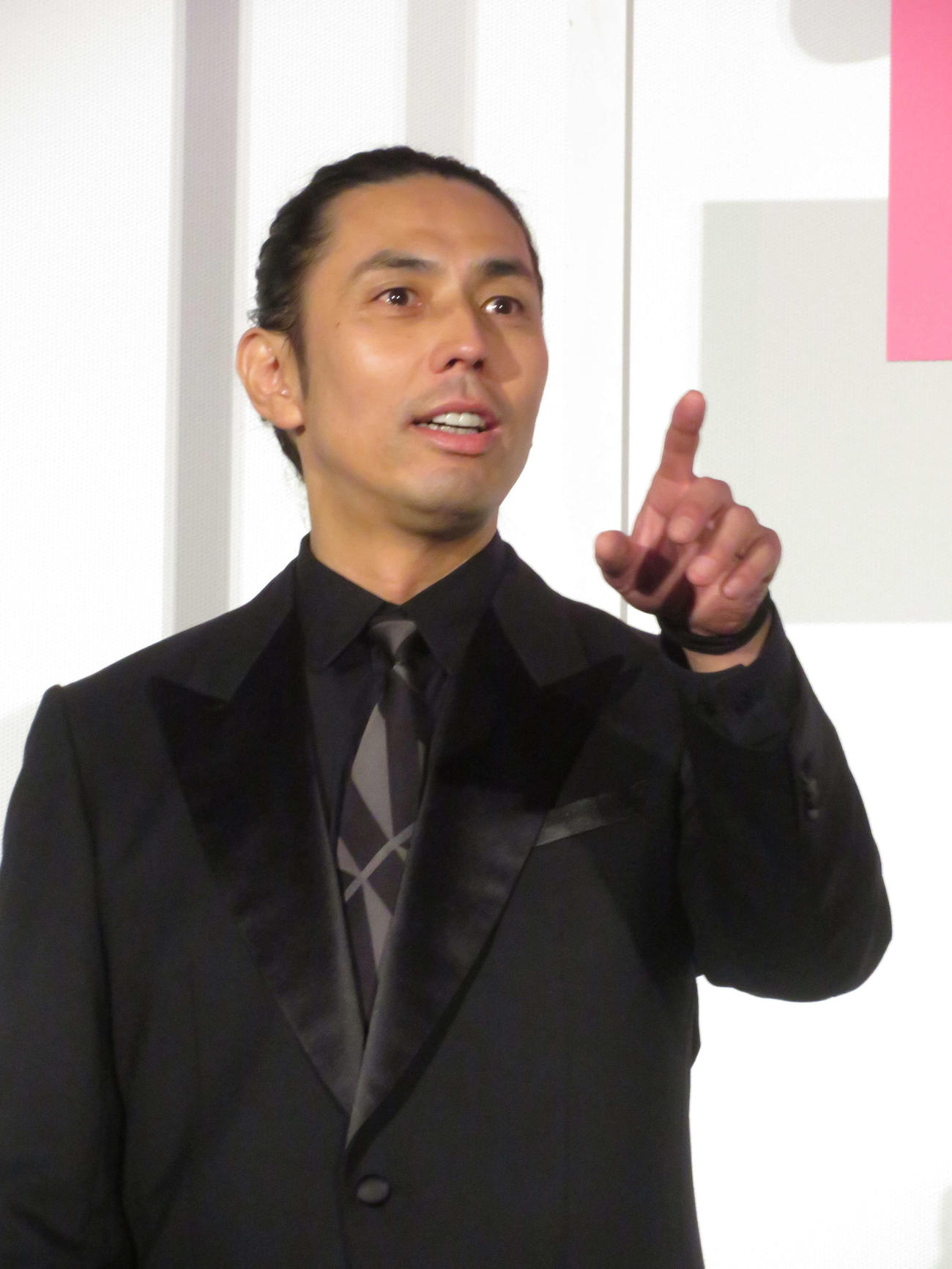 映画「あの人が消えた」完成披露上映会に登壇した、袴田吉彦（撮影・村上幸将）