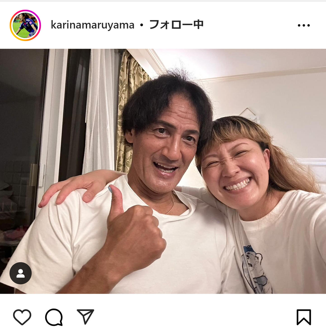 丸山桂里奈のインスタグラムから